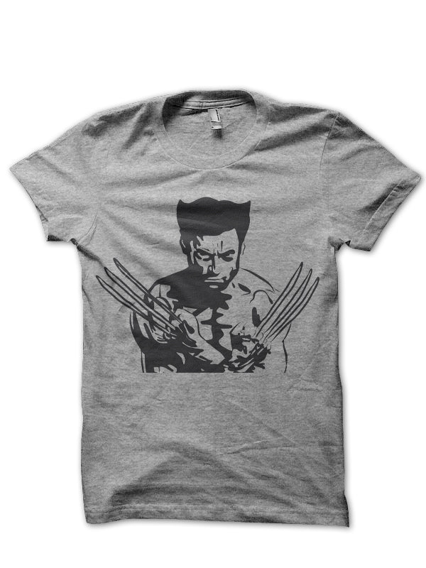 Wolverine Grey Tee Hoodie, Sweatshirt | PureTeeCo.com