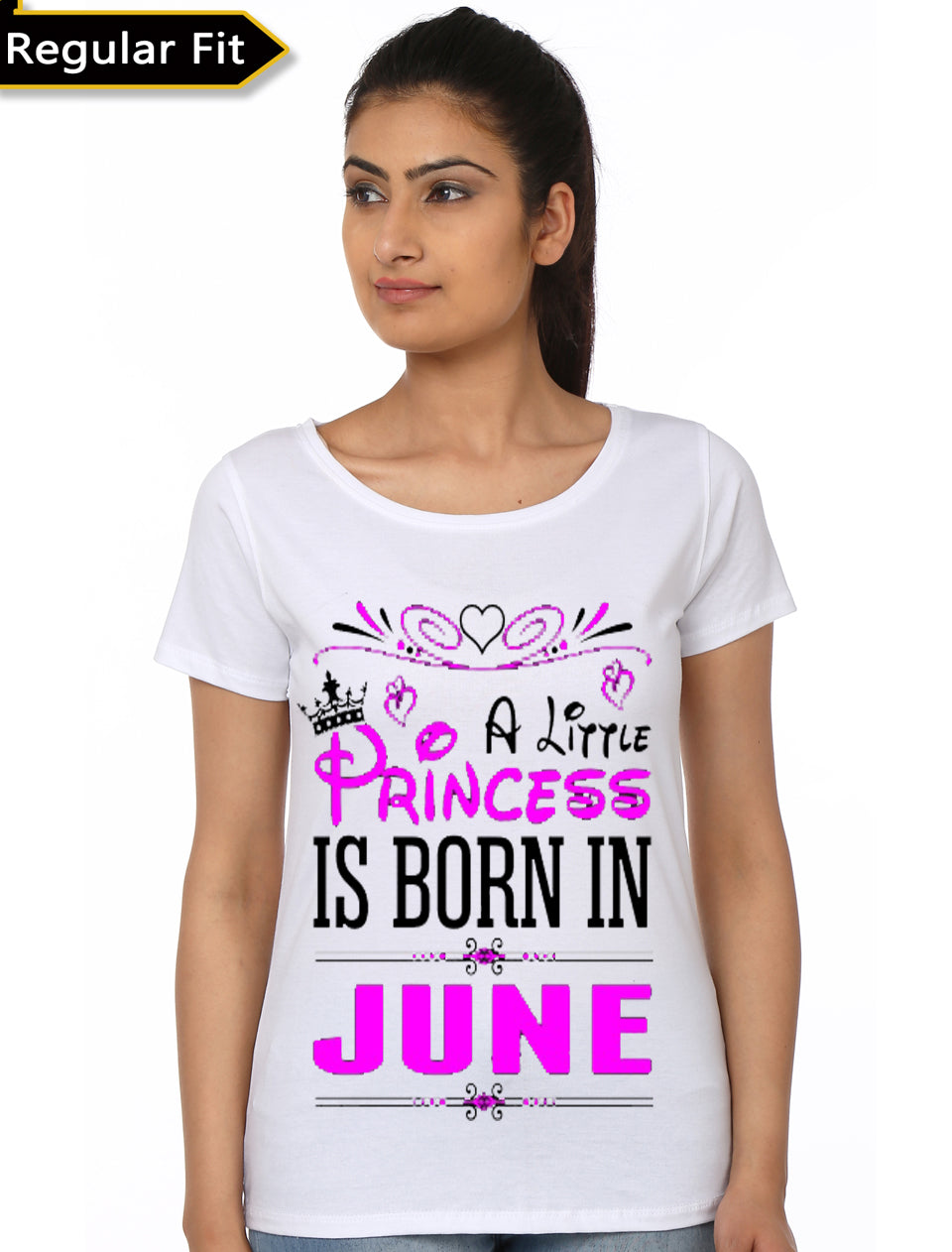A Little Princess Is Born In June T-Shirt Hoodie, Sweatshirt | PureTeeCo.com