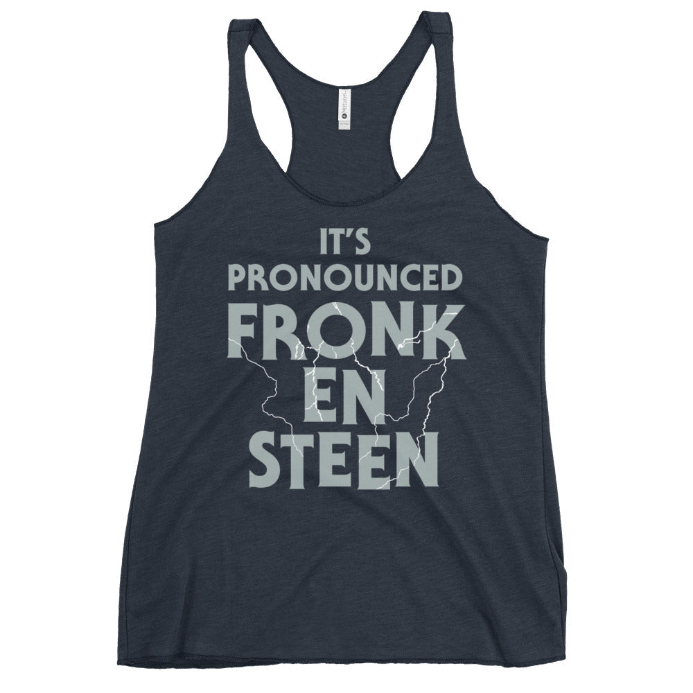 It's Pronounced Fronk-En-Steen Women's Racerback Tank T-Shirts, Hoodie, Sweatshirt | PureTeeCo.com (Image 2)