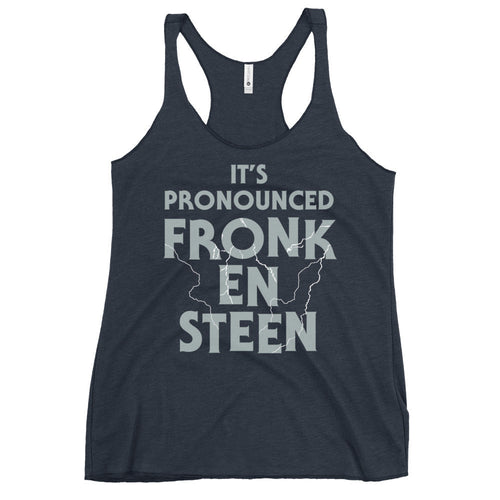 It's Pronounced Fronk-En-Steen Women's Racerback Tank T-Shirts, Hoodie, Sweatshirt | PureTeeCo.com (Image 2)