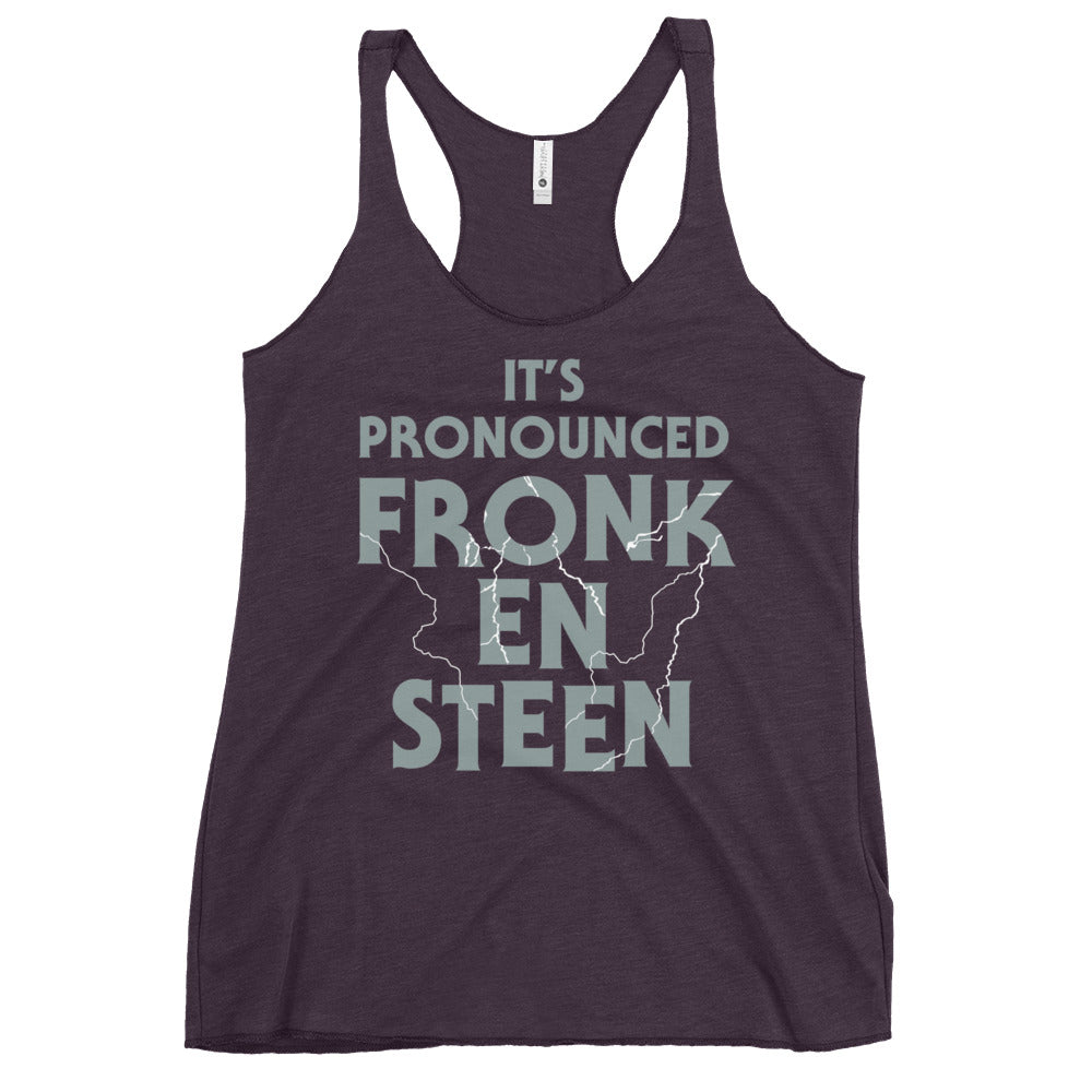 It's Pronounced Fronk-En-Steen Women's Racerback Tank T-Shirts, Hoodie, Sweatshirt | PureTeeCo.com (Image 3)