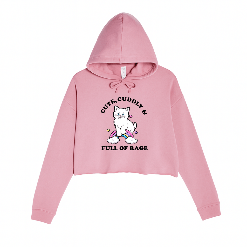 Women's | Rage Kitty | Crop Hoodie