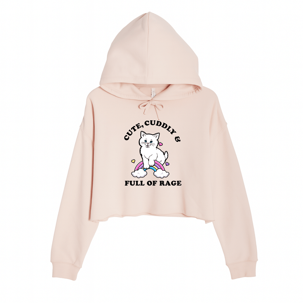 Women's | Rage Kitty | Crop Hoodie