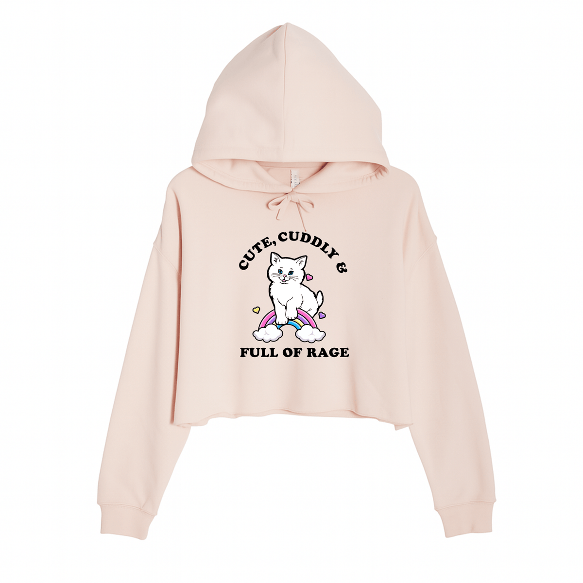 Women's | Rage Kitty | Crop Hoodie