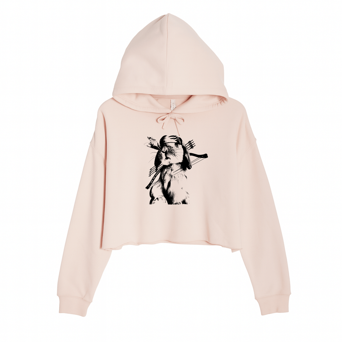Women's | Rambo Bunny | Crop Hoodie