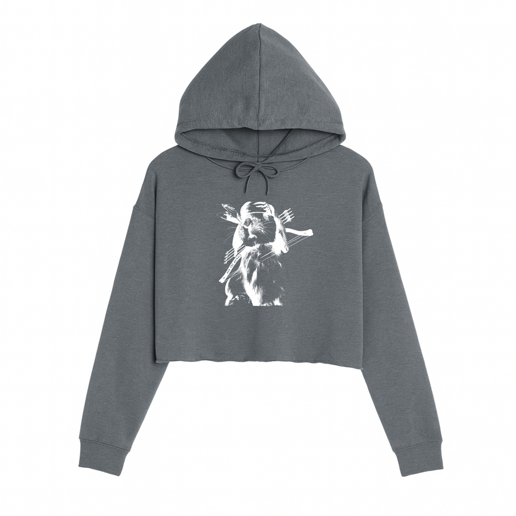 Women's | Rambo Bunny | Crop Hoodie