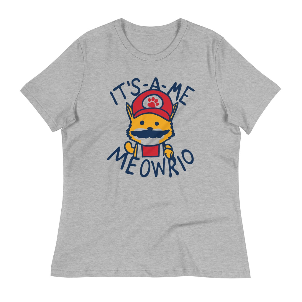 It's-a-me Meowrio Women's Signature Tee Hoodie, Sweatshirt | PureTeeCo.com (Image 1)
