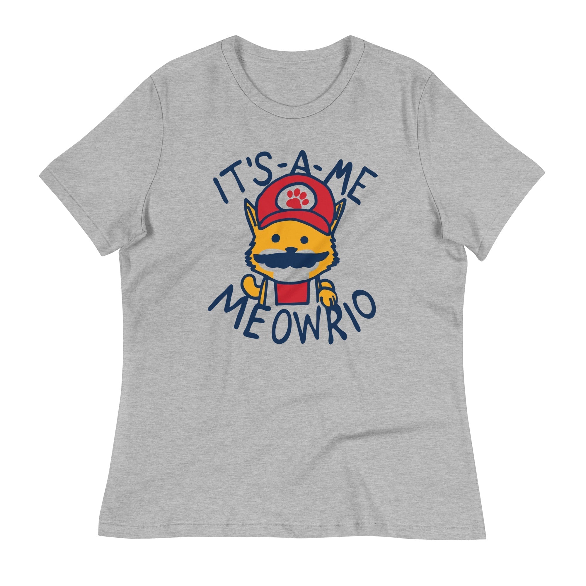 It's-a-me Meowrio Women's Signature Tee Hoodie, Sweatshirt | PureTeeCo.com (Image 1)