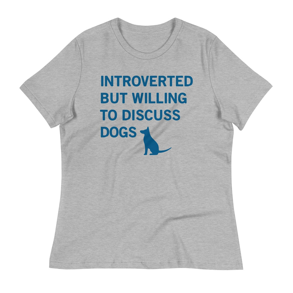 Introverted But Willing To Discuss Dogs Women's Signature Tee Hoodie, Sweatshirt | PureTeeCo.com (Image 2)