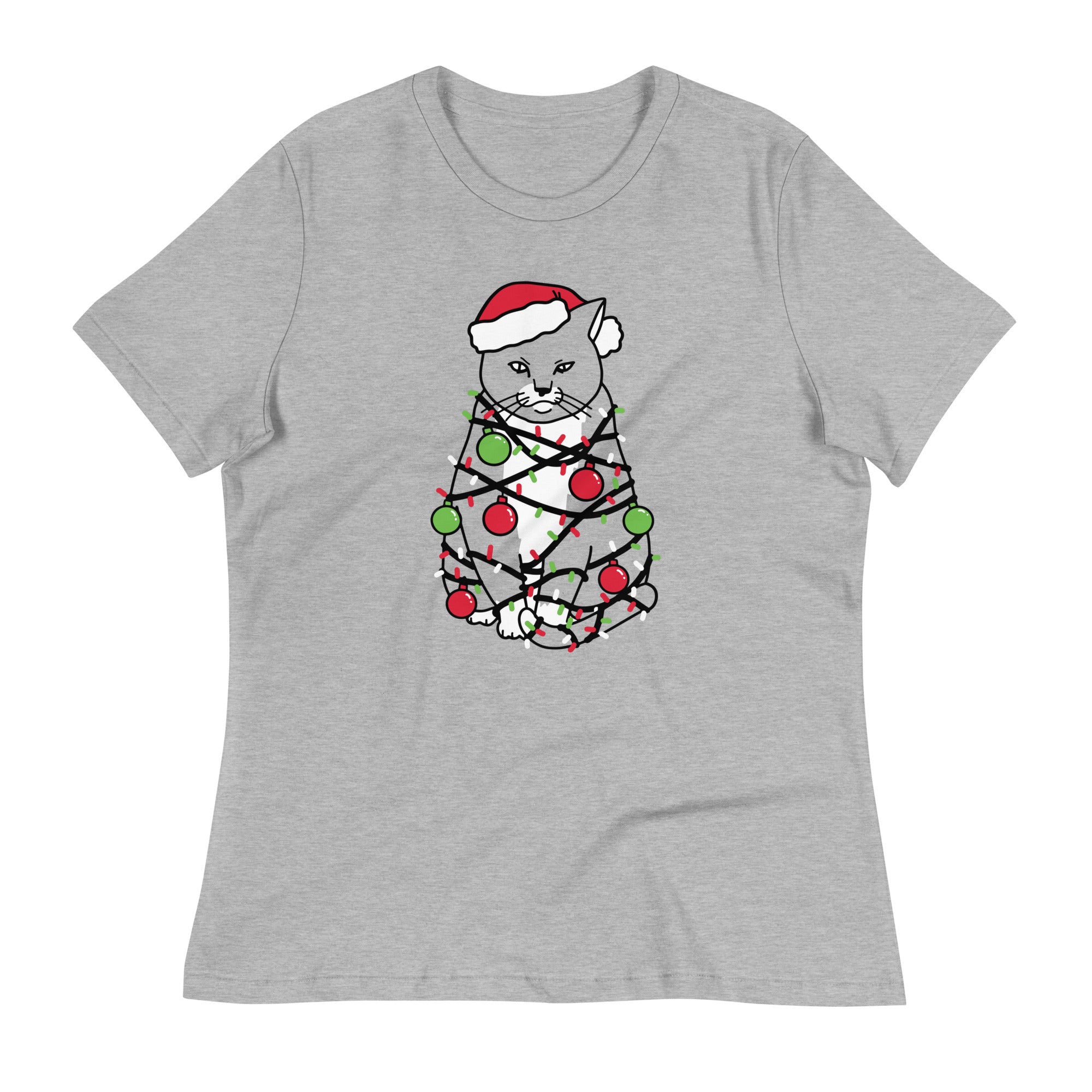 Meowy Christmas Women's Signature Tee Hoodie, Sweatshirt | PureTeeCo.com (Image 1)