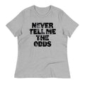 Never Tell Me The Odds Women's Signature Tee Hoodie, Sweatshirt | PureTeeCo.com (Image 1)