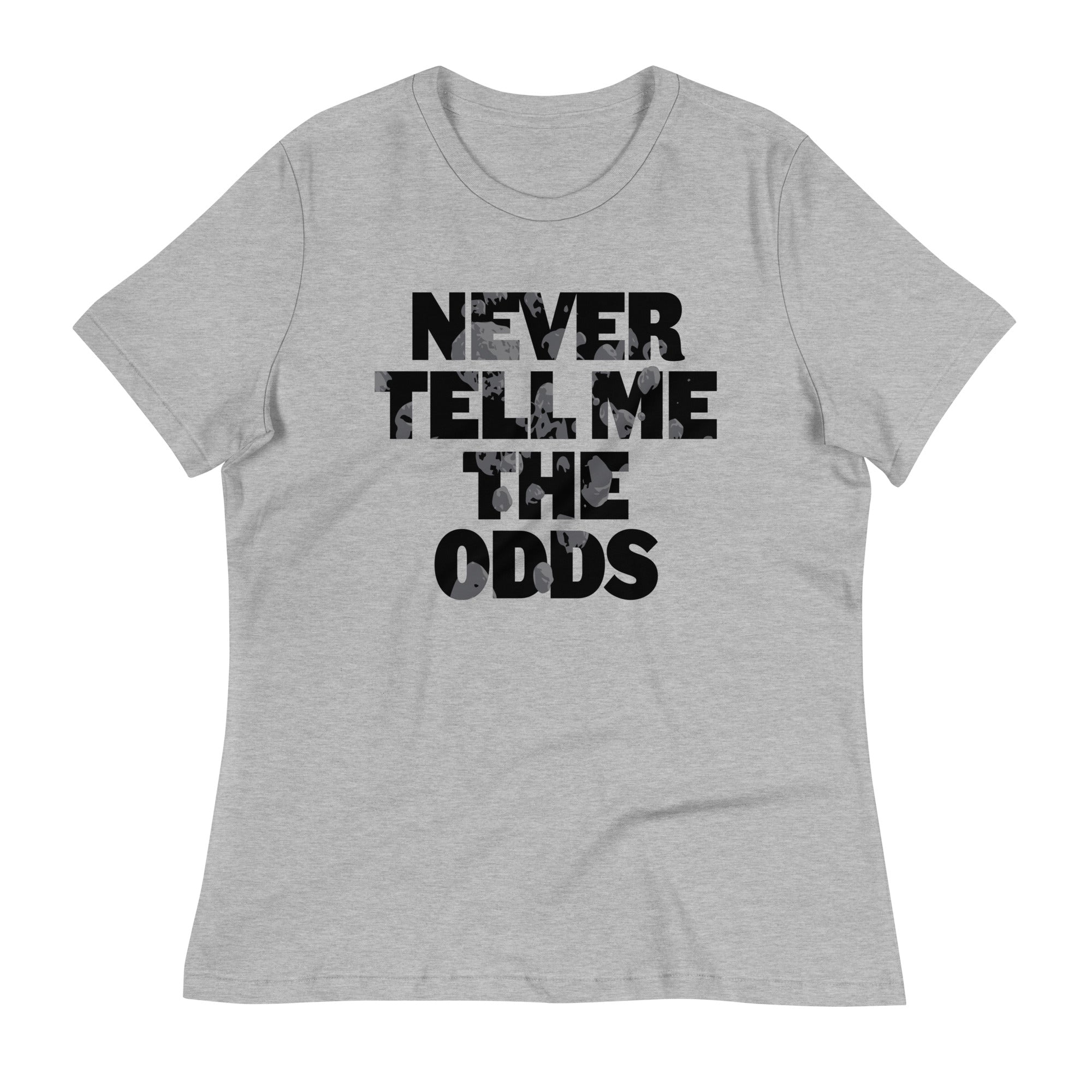 Never Tell Me The Odds Women's Signature Tee Hoodie, Sweatshirt | PureTeeCo.com (Image 1)