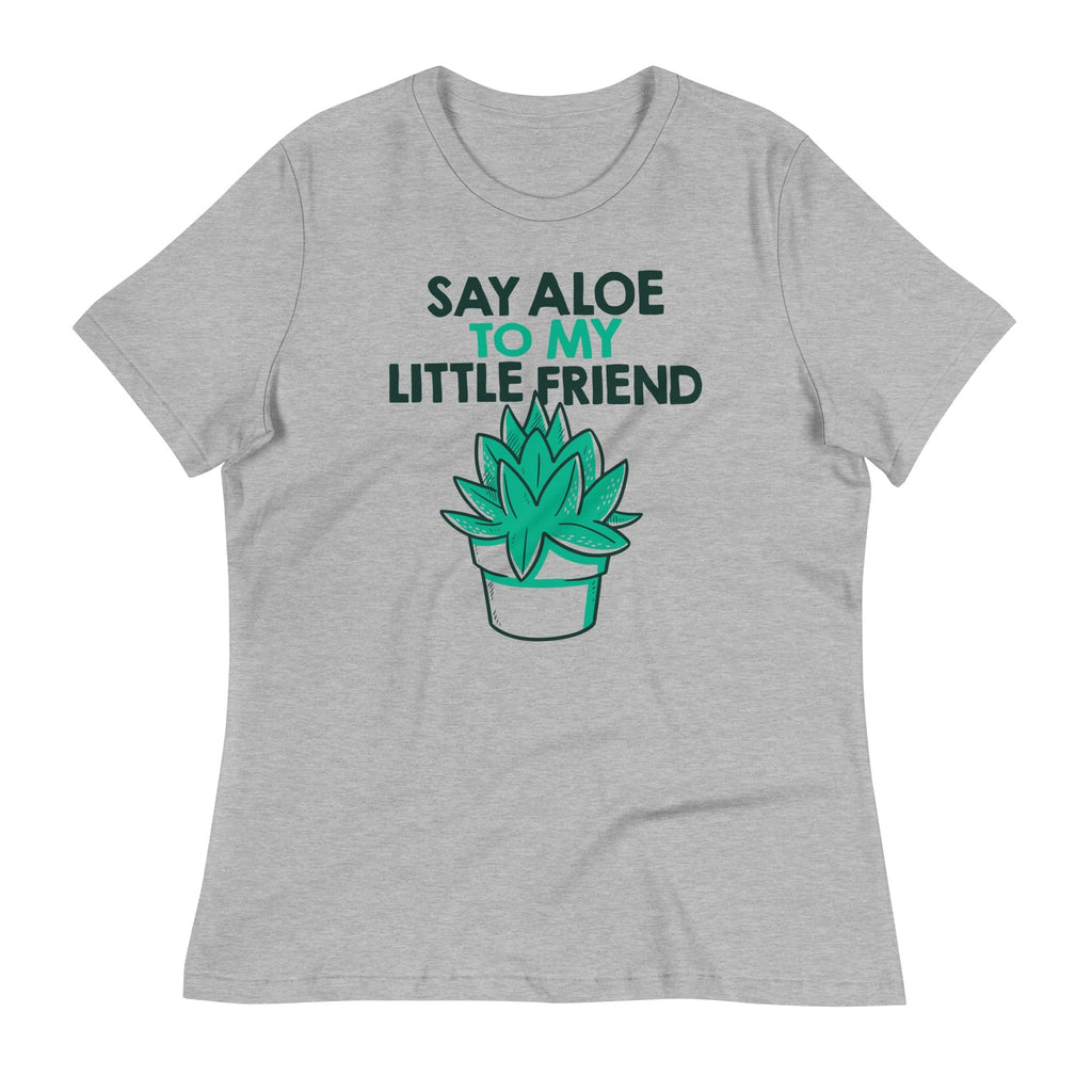 Say Aloe To My Little Friend Women's Signature Tee Hoodie, Sweatshirt | PureTeeCo.com (Image 1)