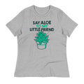 Say Aloe To My Little Friend Women's Signature Tee Hoodie, Sweatshirt | PureTeeCo.com (Image 1)