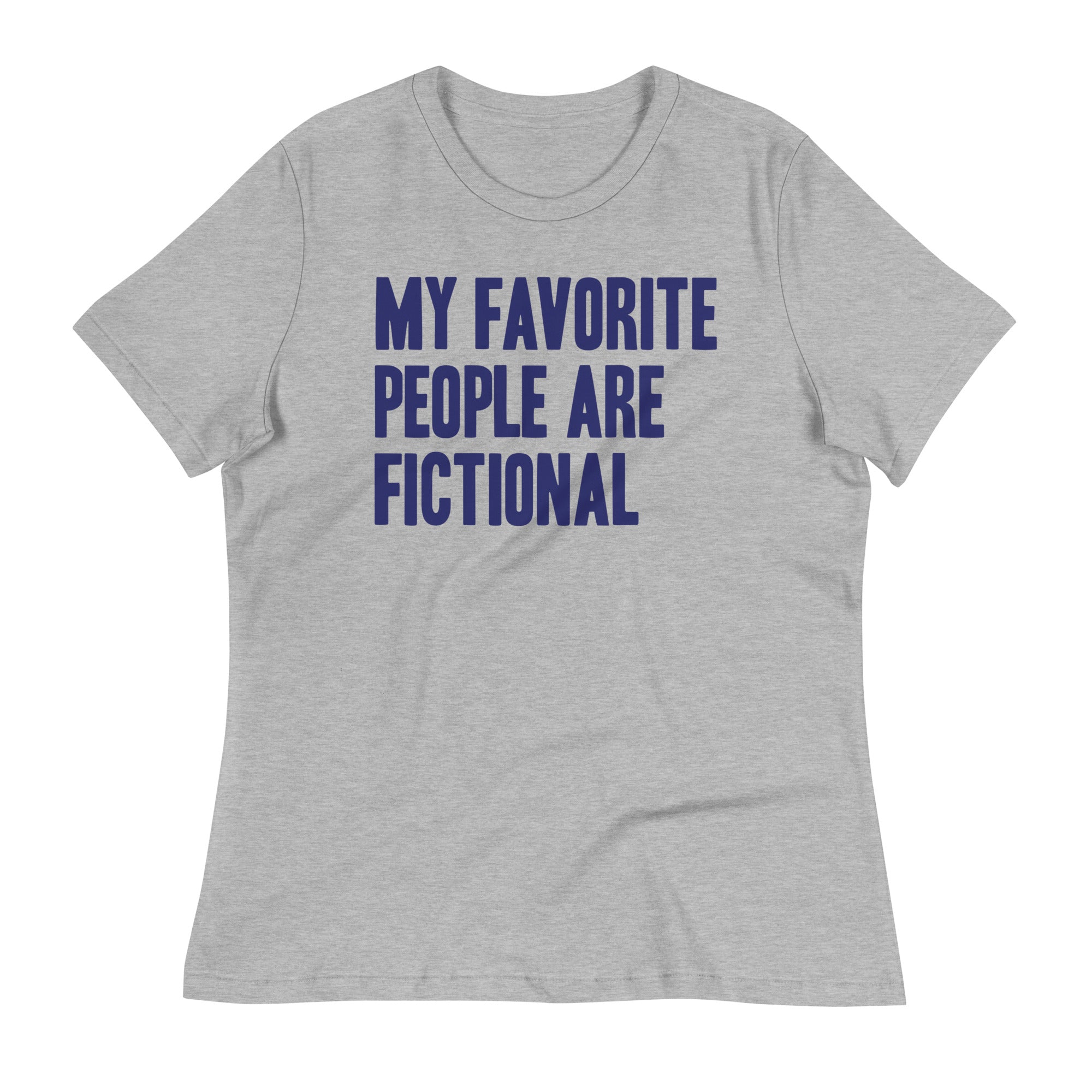 My Favorite People Are Fictional Women's Signature Tee Hoodie, Sweatshirt | PureTeeCo.com (Image 3)
