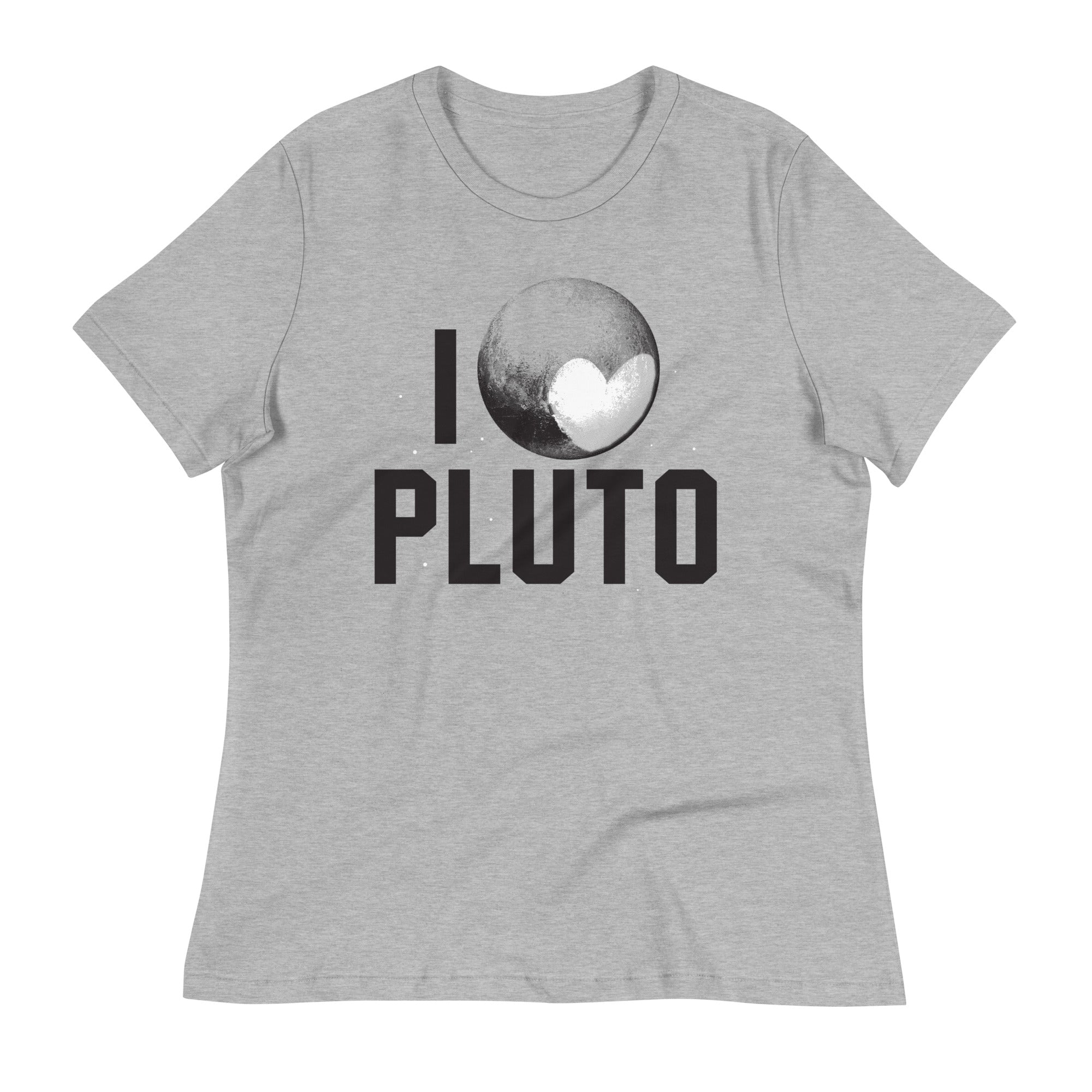 I Heart Pluto Women's Signature Tee Hoodie, Sweatshirt | PureTeeCo.com (Image 1)