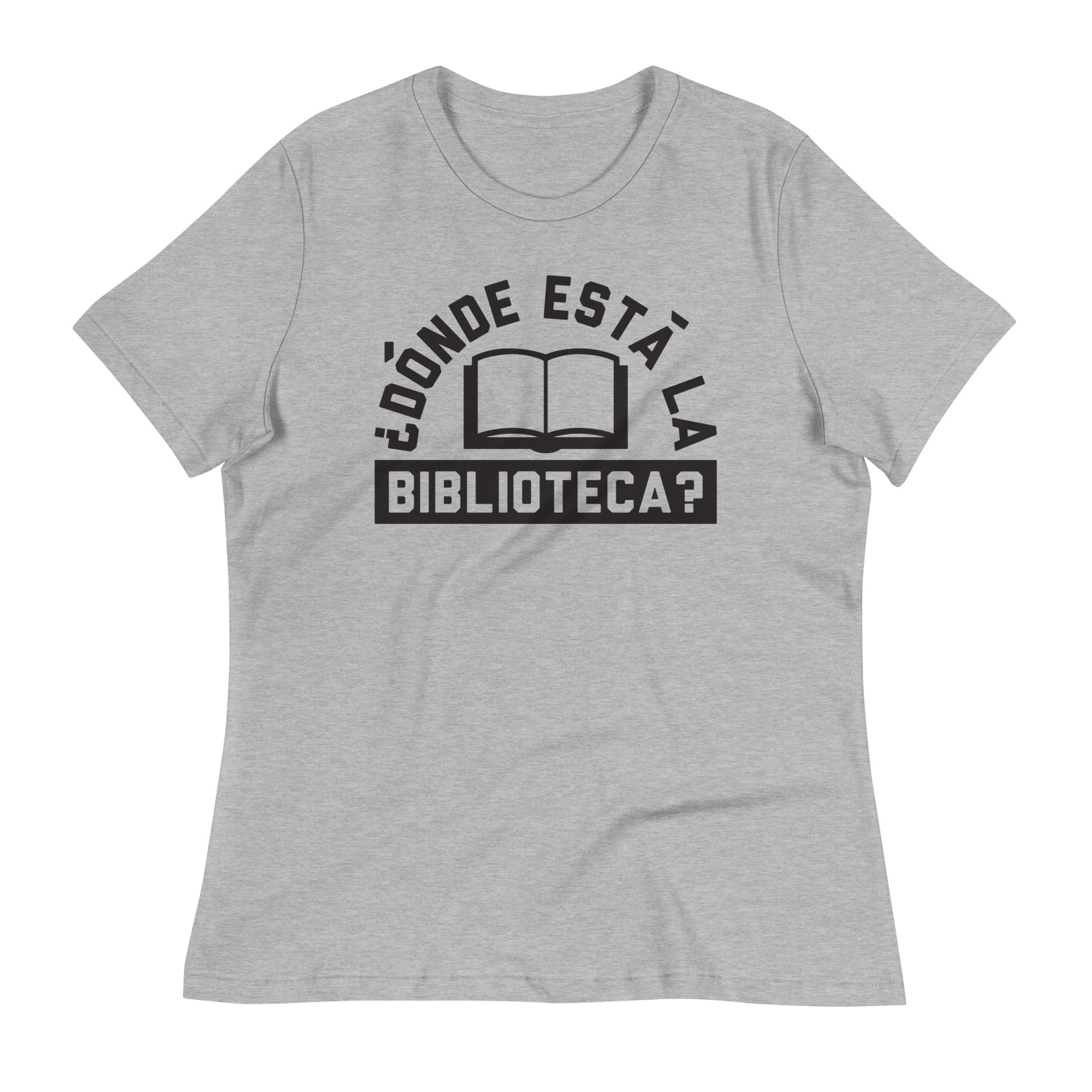 Donde Esta La Biblioteca? Women's Signature Tee Hoodie, Sweatshirt | PureTeeCo.com (Image 4)