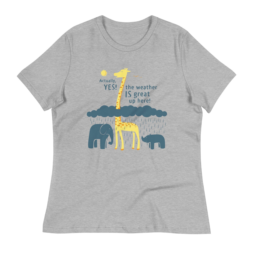 The Weather Is Great Up Here! Women's Signature Tee Hoodie, Sweatshirt | PureTeeCo.com (Image 4)