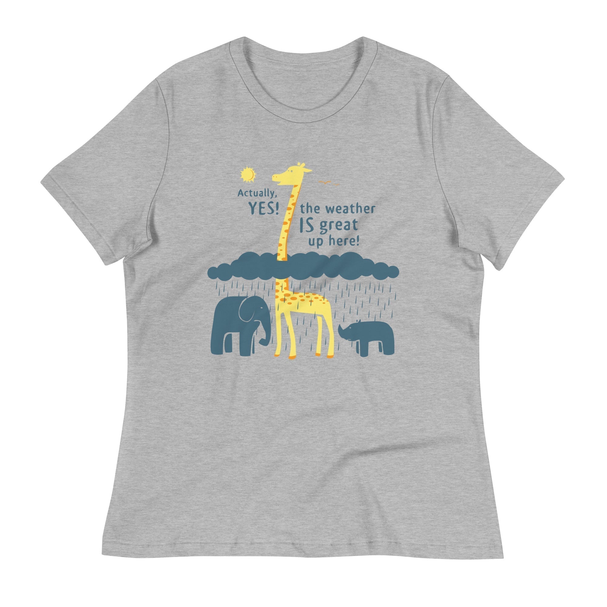 The Weather Is Great Up Here! Women's Signature Tee Hoodie, Sweatshirt | PureTeeCo.com (Image 4)