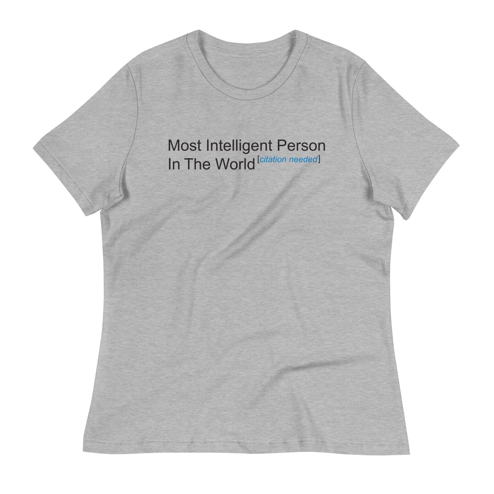Most Intelligent Person in the World Citation Needed Women's Signature Tee Hoodie, Sweatshirt | PureTeeCo.com (Image 5)