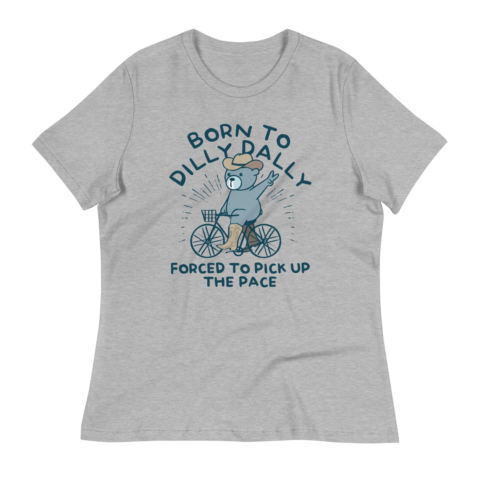 Born To Dilly Dally Forced To Pick Up The Pace Women's Signature Tee Hoodie, Sweatshirt | PureTeeCo.com (Image 4)