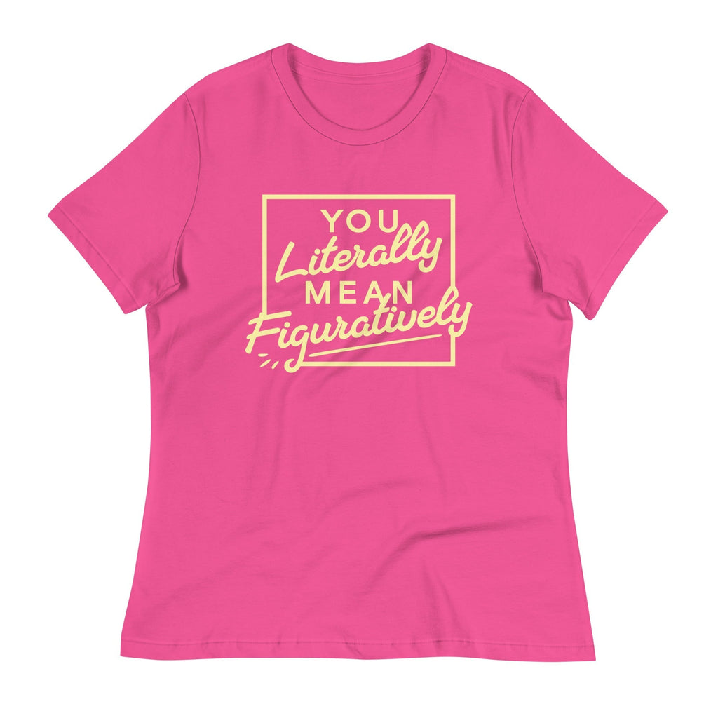 You Literally Mean Figuratively Women's Signature Tee Hoodie, Sweatshirt | PureTeeCo.com (Image 4)