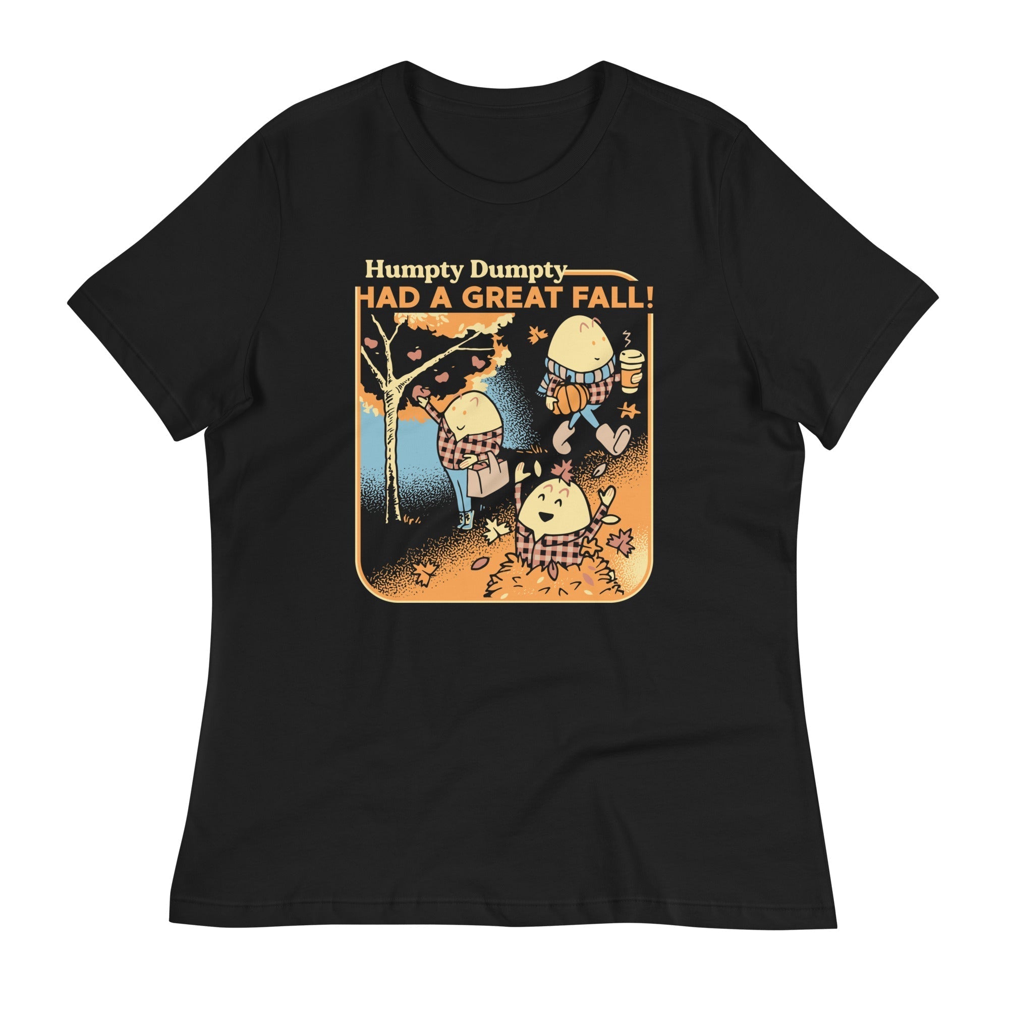 Humpty Dumpty Had A Great Fall Women's Signature Tee Hoodie, Sweatshirt | PureTeeCo.com (Image 3)