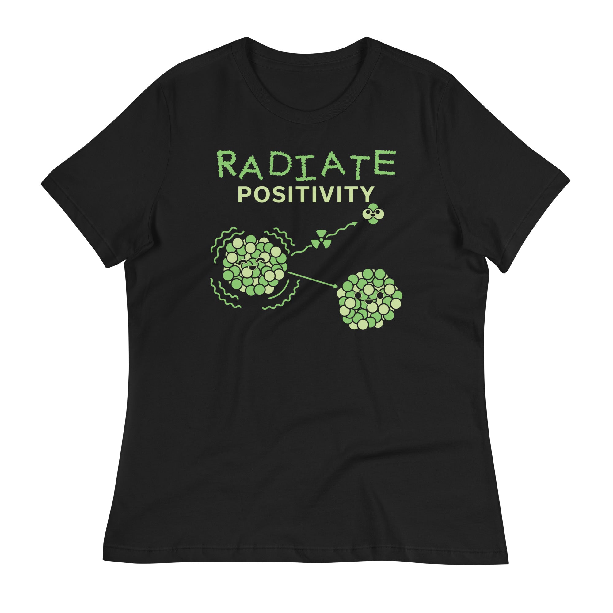 Radiate Positivity Women's Signature Tee Hoodie, Sweatshirt | PureTeeCo.com (Image 2)