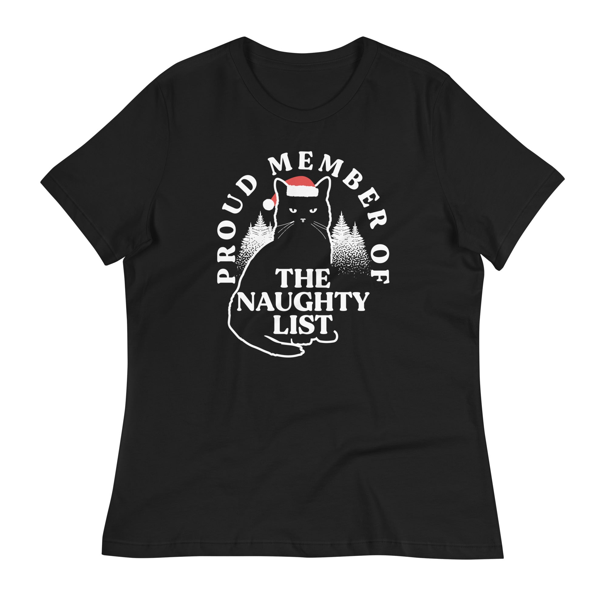 The Naughty List Women's Signature Tee Hoodie, Sweatshirt | PureTeeCo.com (Image 2)