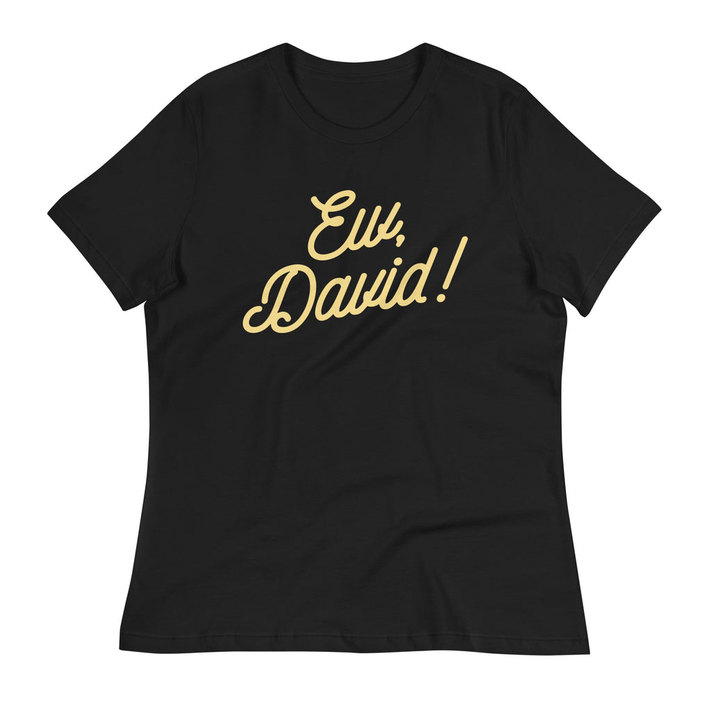 Ew, David! Women's Signature Tee Hoodie, Sweatshirt | PureTeeCo.com (Image 3)
