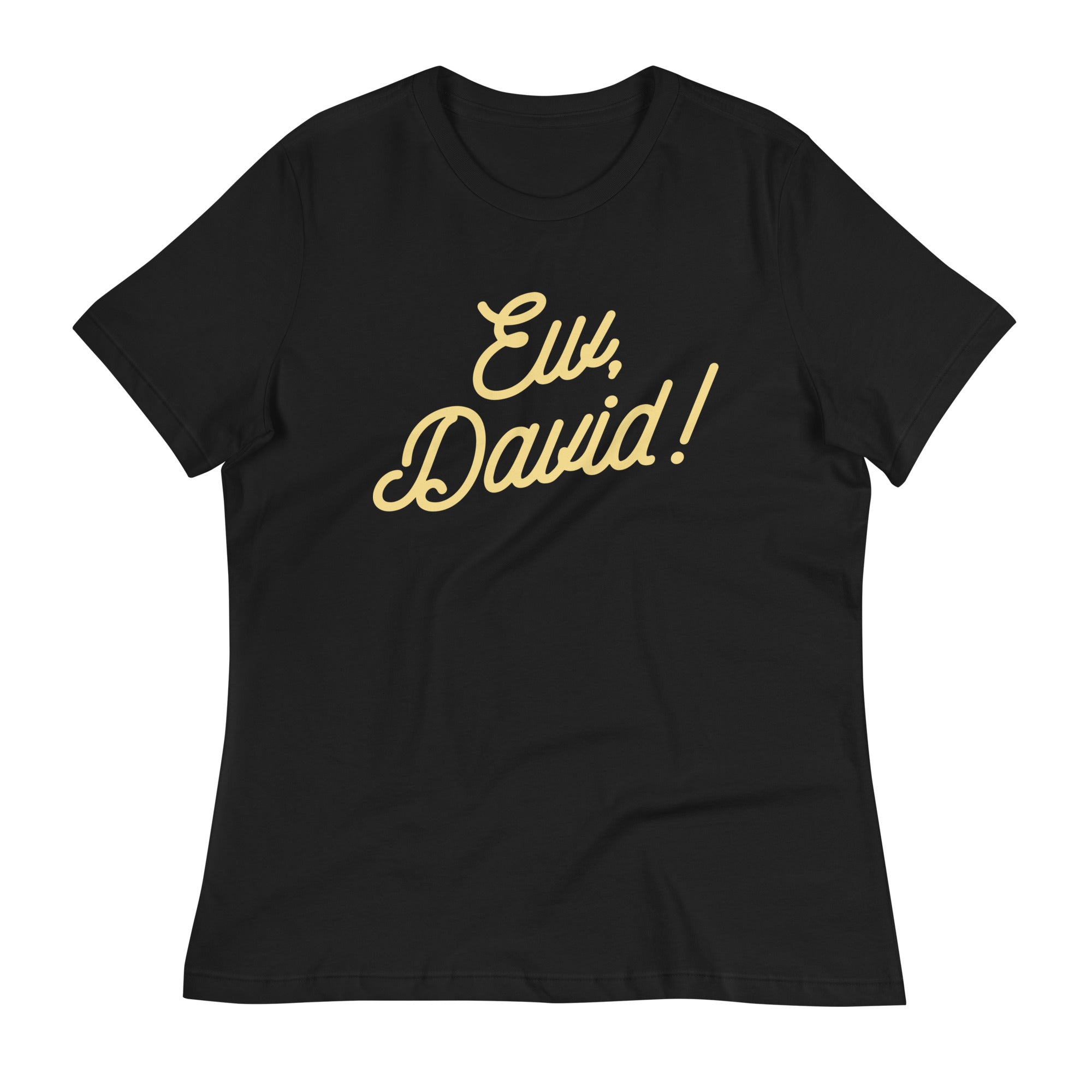 Ew, David! Women's Signature Tee Hoodie, Sweatshirt | PureTeeCo.com (Image 3)