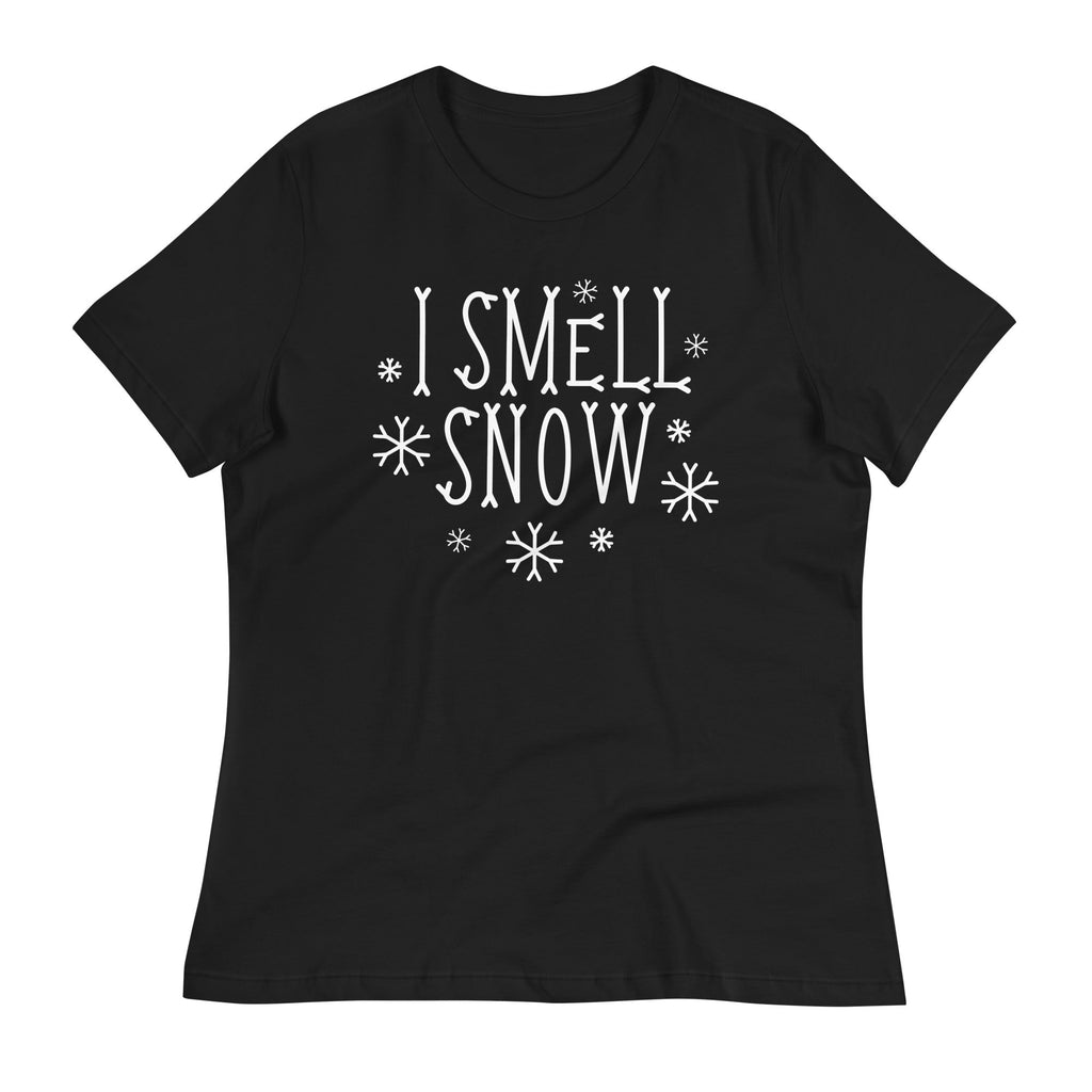 I Smell Snow Women's Signature Tee Hoodie, Sweatshirt | PureTeeCo.com (Image 1)