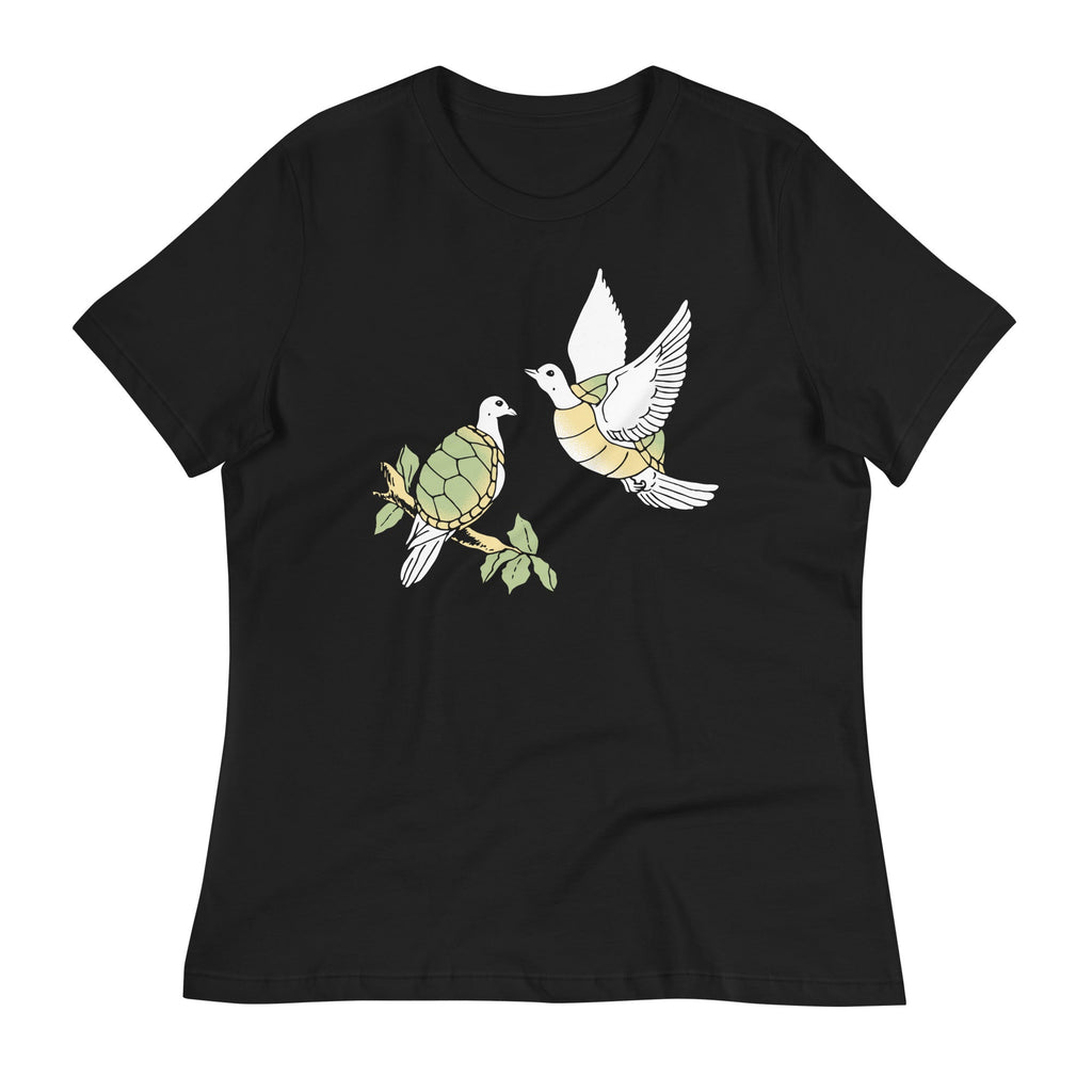 Two Turtle Doves Women's Signature Tee Hoodie, Sweatshirt | PureTeeCo.com (Image 2)