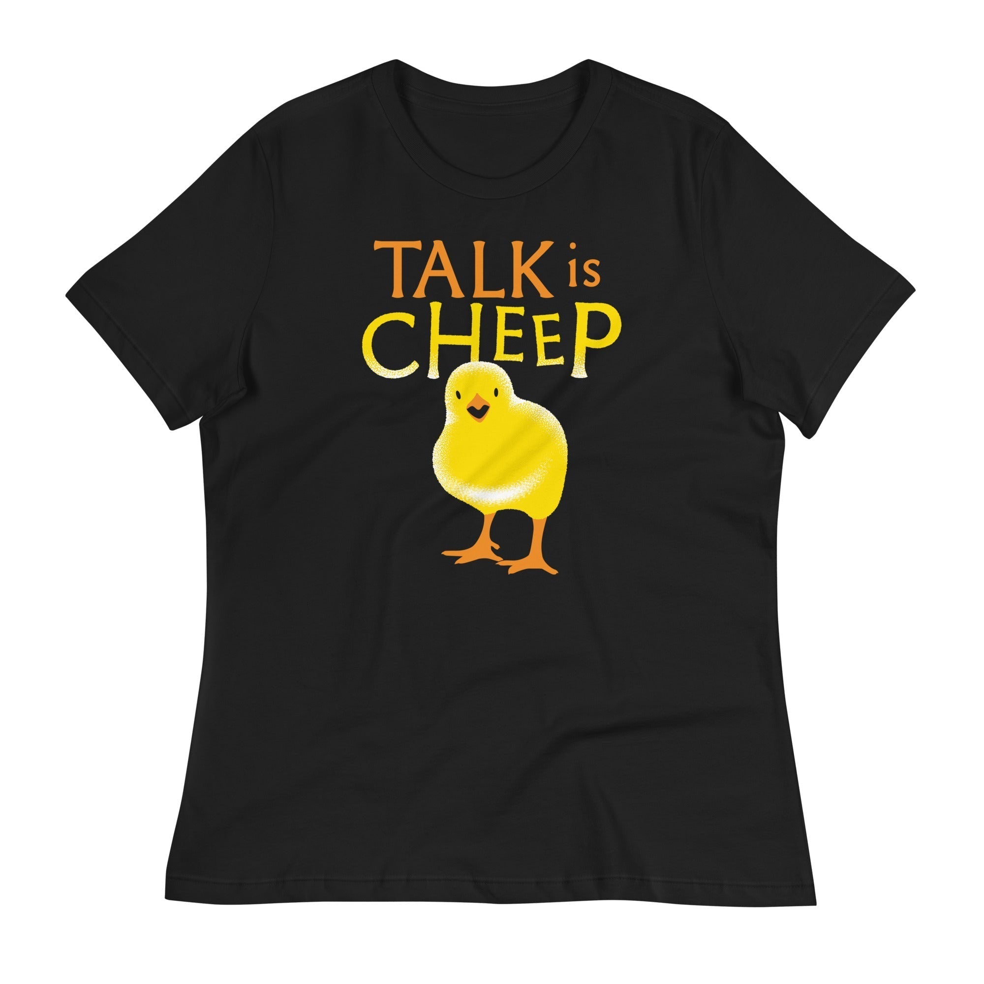 Talk Is Cheep Women's Signature Tee Hoodie, Sweatshirt | PureTeeCo.com (Image 1)
