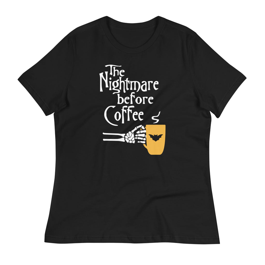 The Nightmare Before Coffee Women's Signature Tee Hoodie, Sweatshirt | PureTeeCo.com (Image 1)