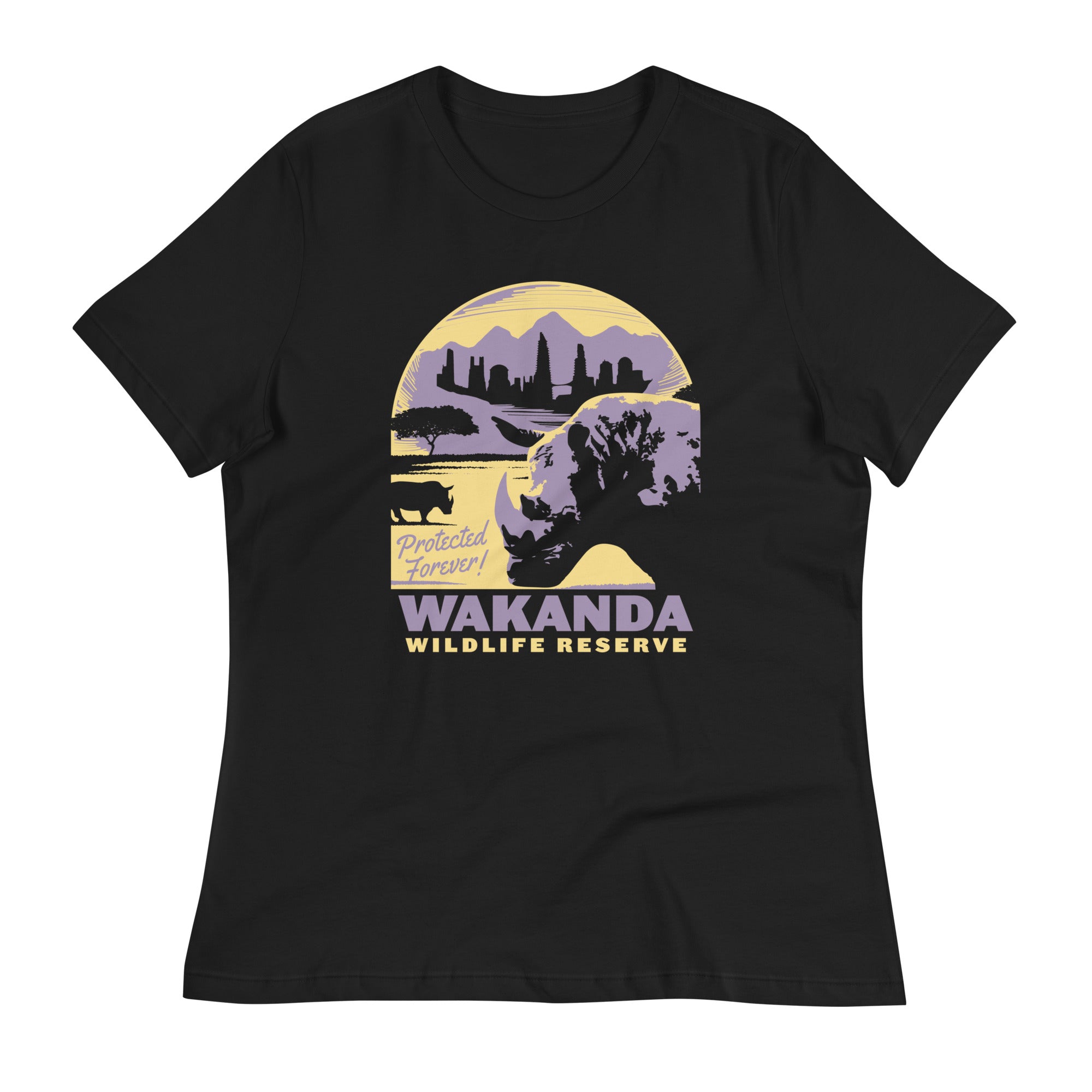Wakanda Wildlife Reserve Women's Signature Tee Hoodie, Sweatshirt | PureTeeCo.com (Image 1)