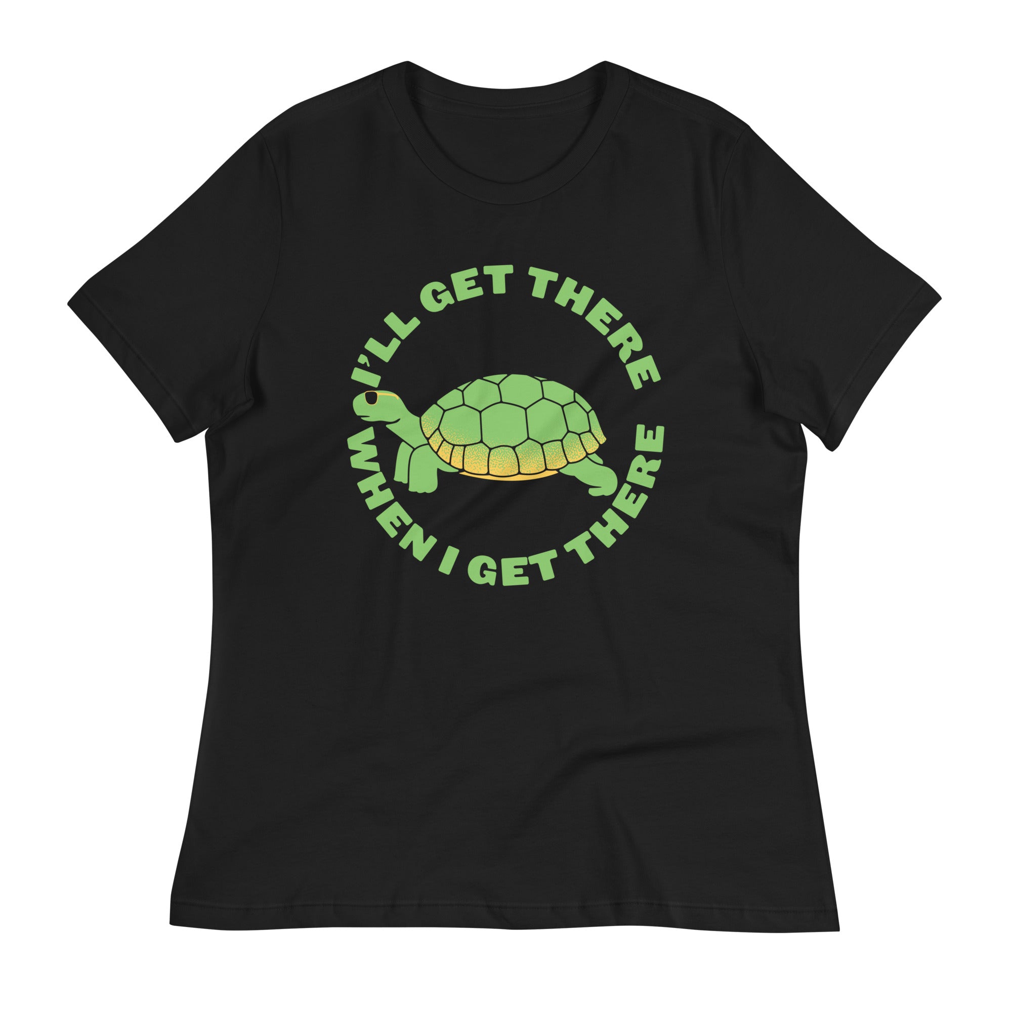 I'll Get There When I Get There Women's Signature Tee Hoodie, Sweatshirt | PureTeeCo.com (Image 2)