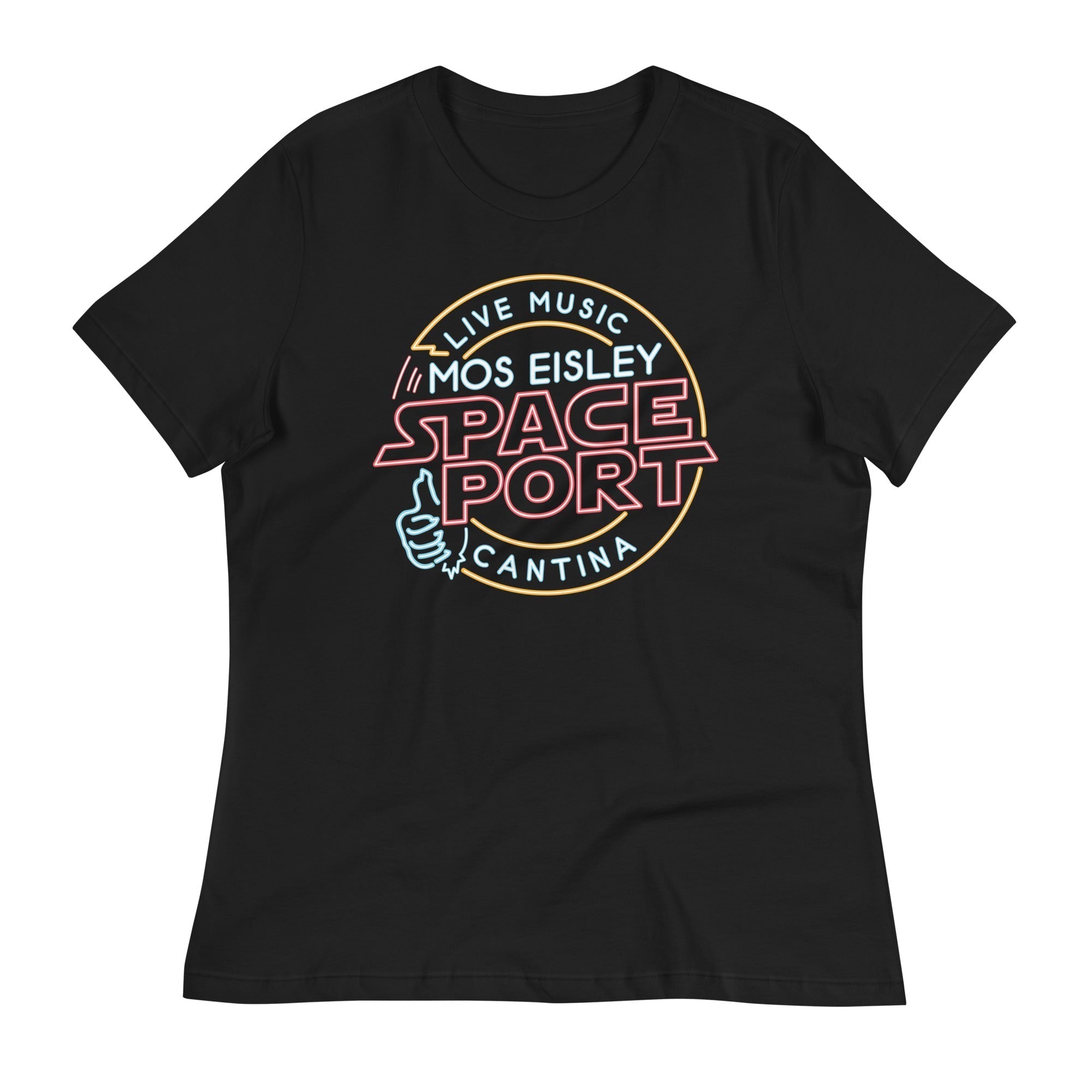 Mos Eisley Space Port Women's Signature Tee Hoodie, Sweatshirt | PureTeeCo.com (Image 1)
