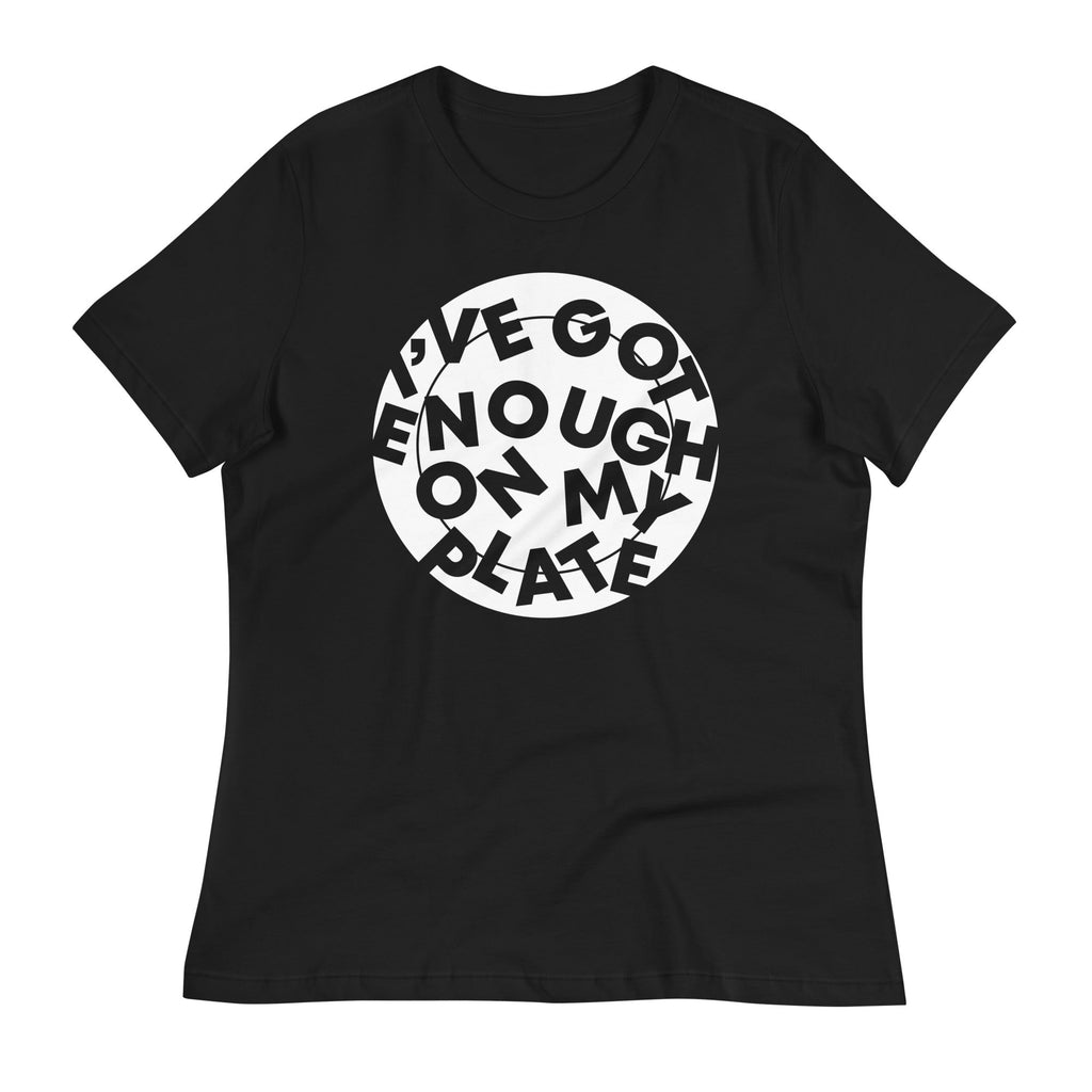 I've Got Enough On My Plate Women's Signature Tee Hoodie, Sweatshirt | PureTeeCo.com (Image 3)