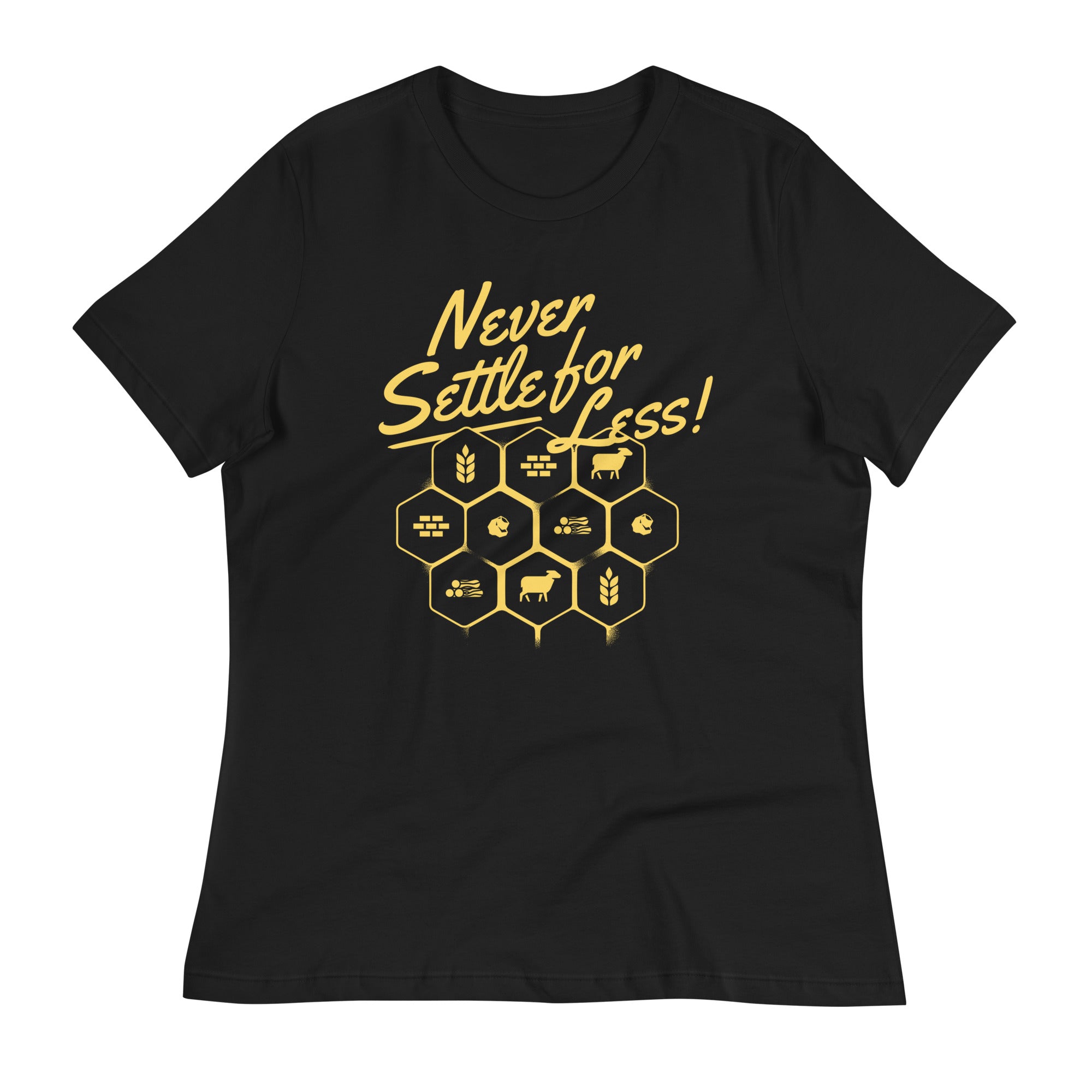 Never Settle For Less Women's Signature Tee Hoodie, Sweatshirt | PureTeeCo.com (Image 2)