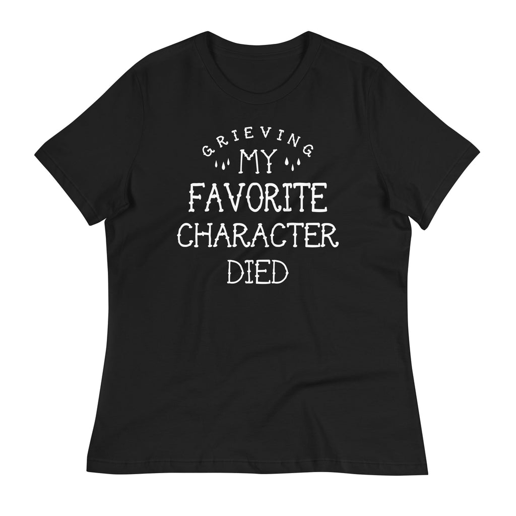 My Favorite Character Died Women's Signature Tee Hoodie, Sweatshirt | PureTeeCo.com (Image 1)