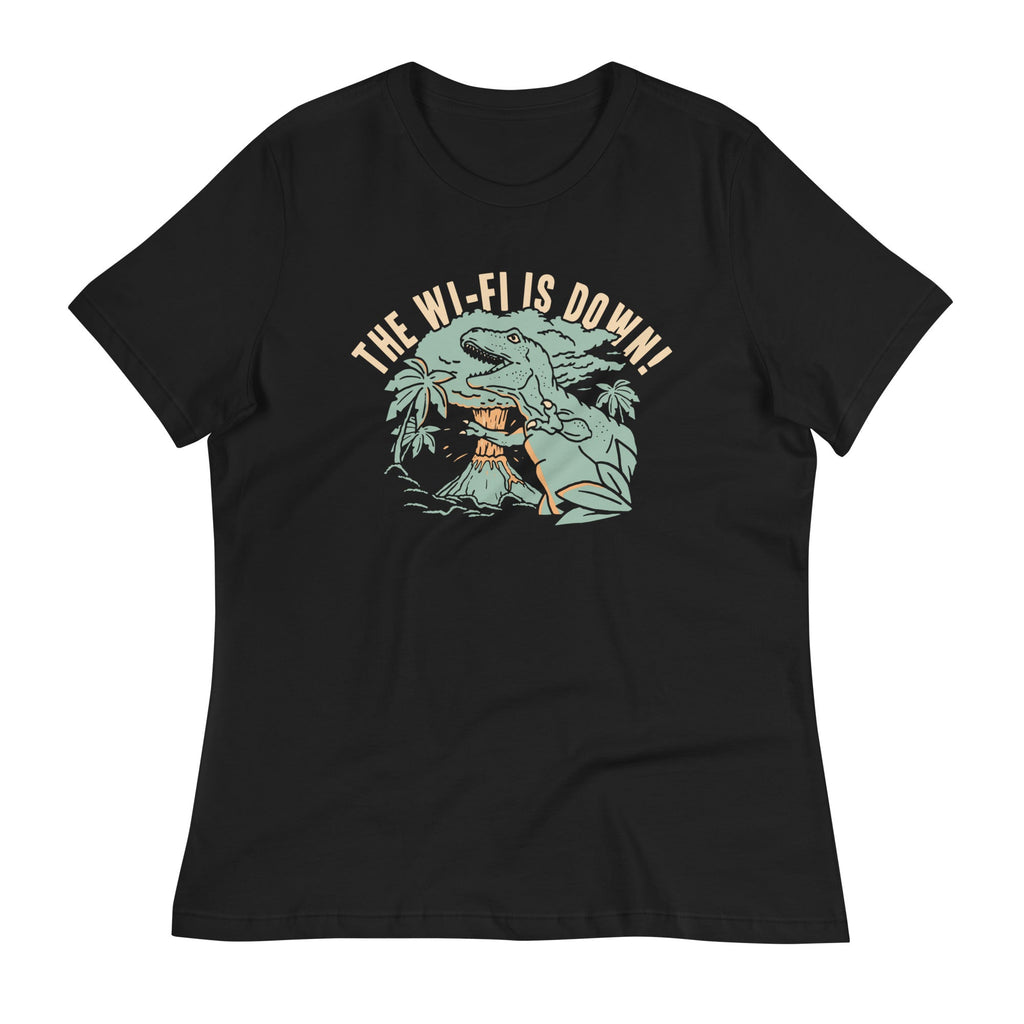 The Wi-Fi Is Down! Women's Signature Tee Hoodie, Sweatshirt | PureTeeCo.com (Image 2)
