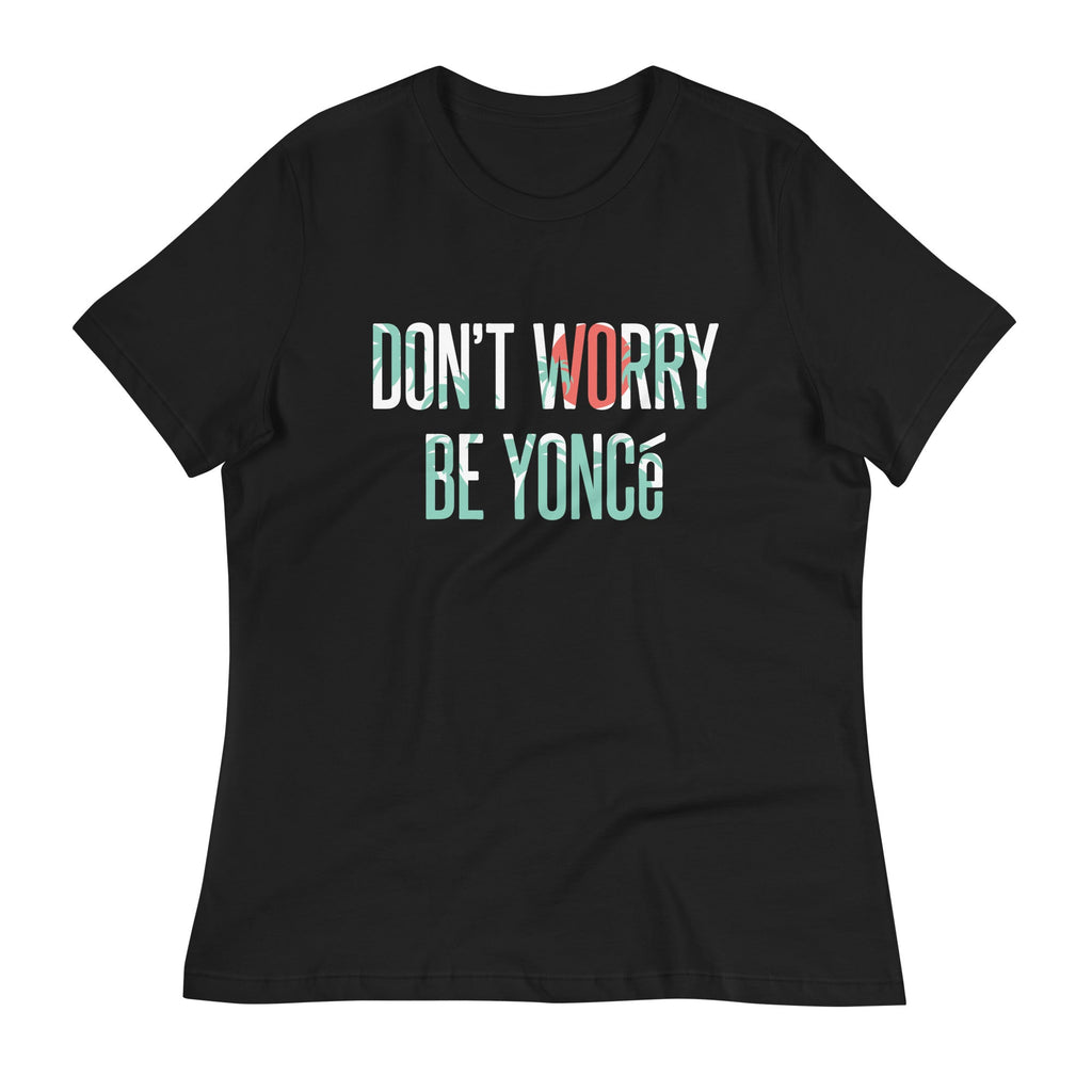 Don't Worry Be Yonce Women's Signature Tee Hoodie, Sweatshirt | PureTeeCo.com (Image 1)