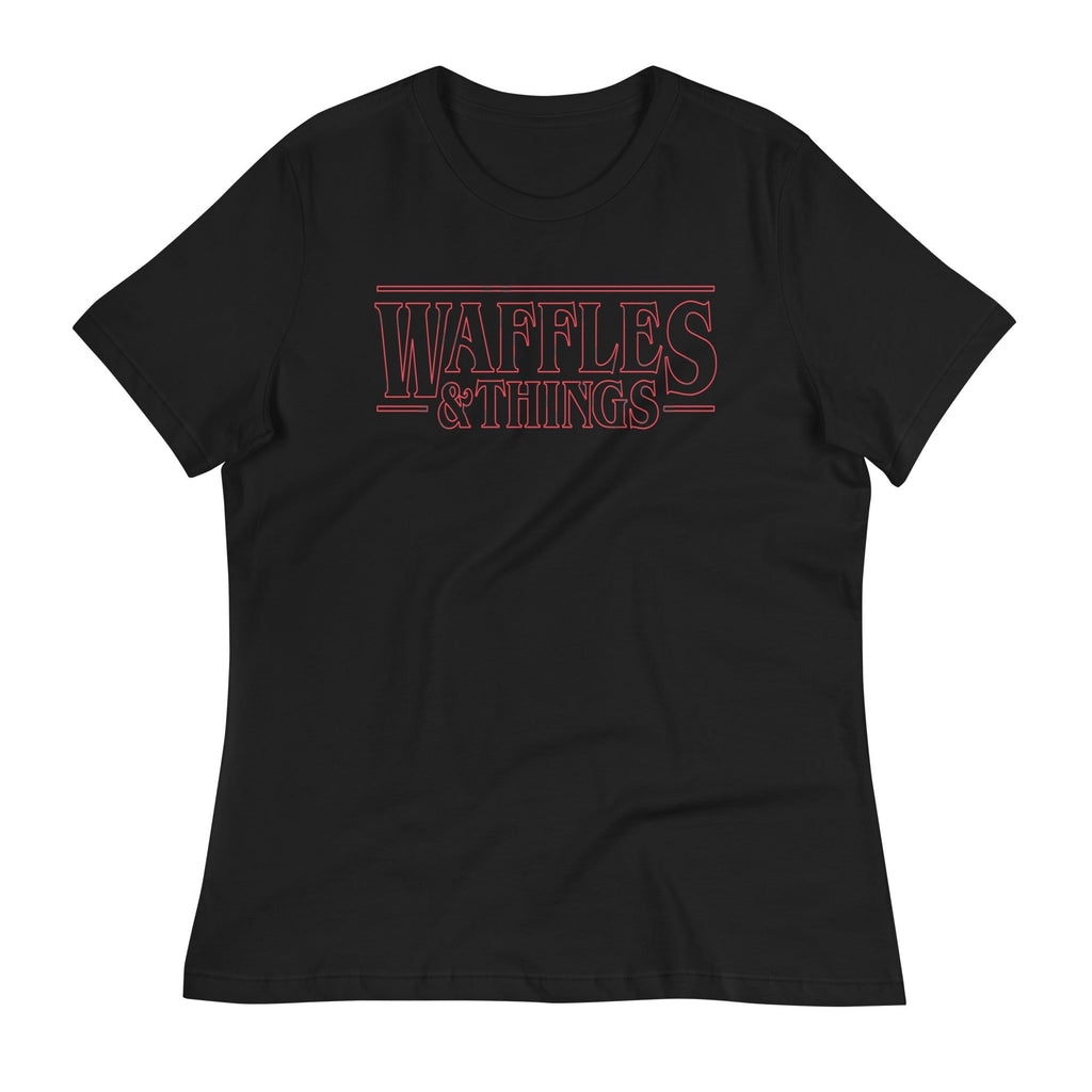 Waffles & Things Women's Signature Tee Hoodie, Sweatshirt | PureTeeCo.com (Image 1)