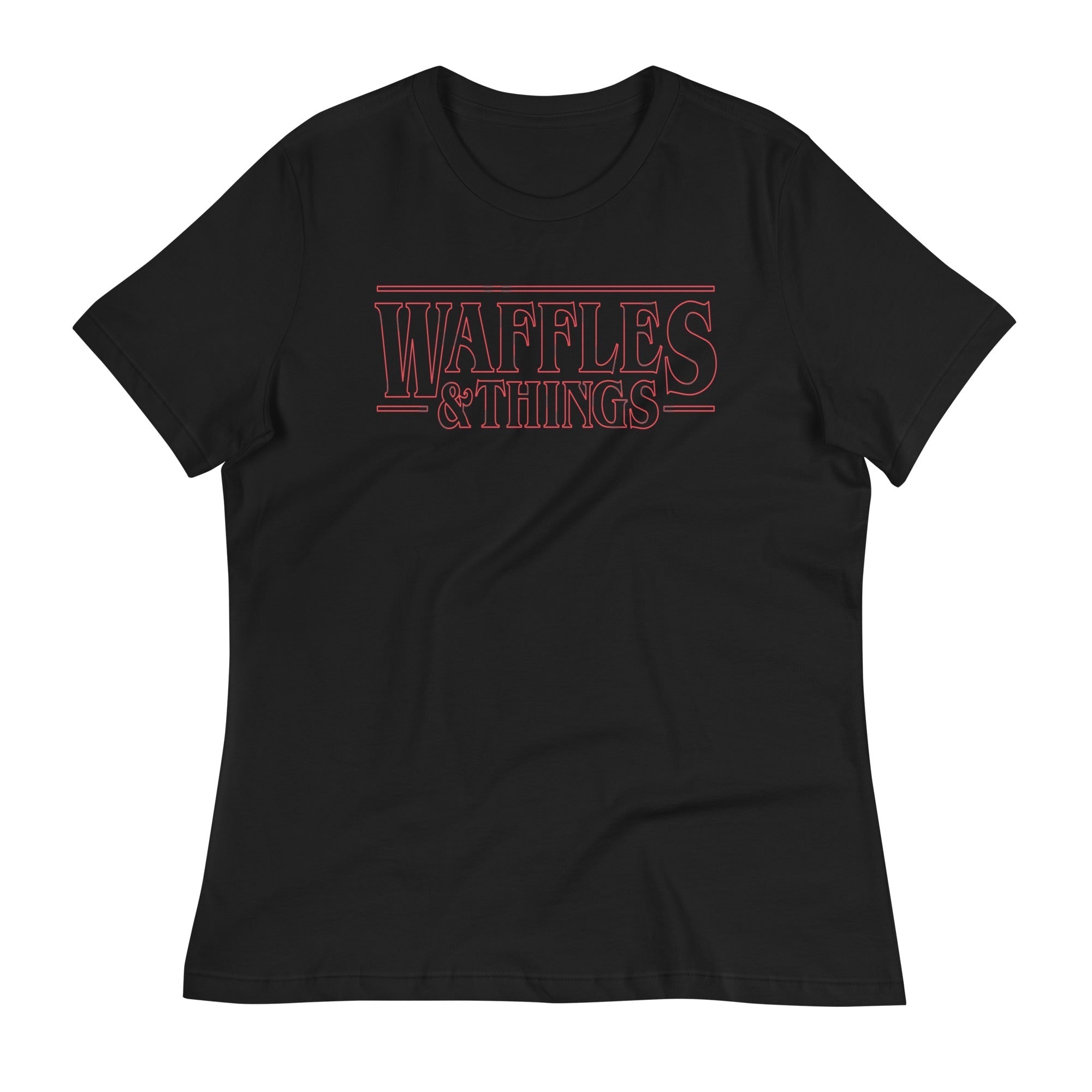 Waffles & Things Women's Signature Tee Hoodie, Sweatshirt | PureTeeCo.com (Image 1)