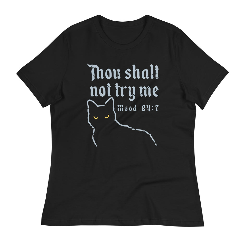 Thou Shalt Not Try Me Women's Signature Tee Hoodie, Sweatshirt | PureTeeCo.com (Image 1)