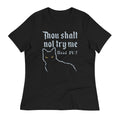 Thou Shalt Not Try Me Women's Signature Tee Hoodie, Sweatshirt | PureTeeCo.com (Image 1)