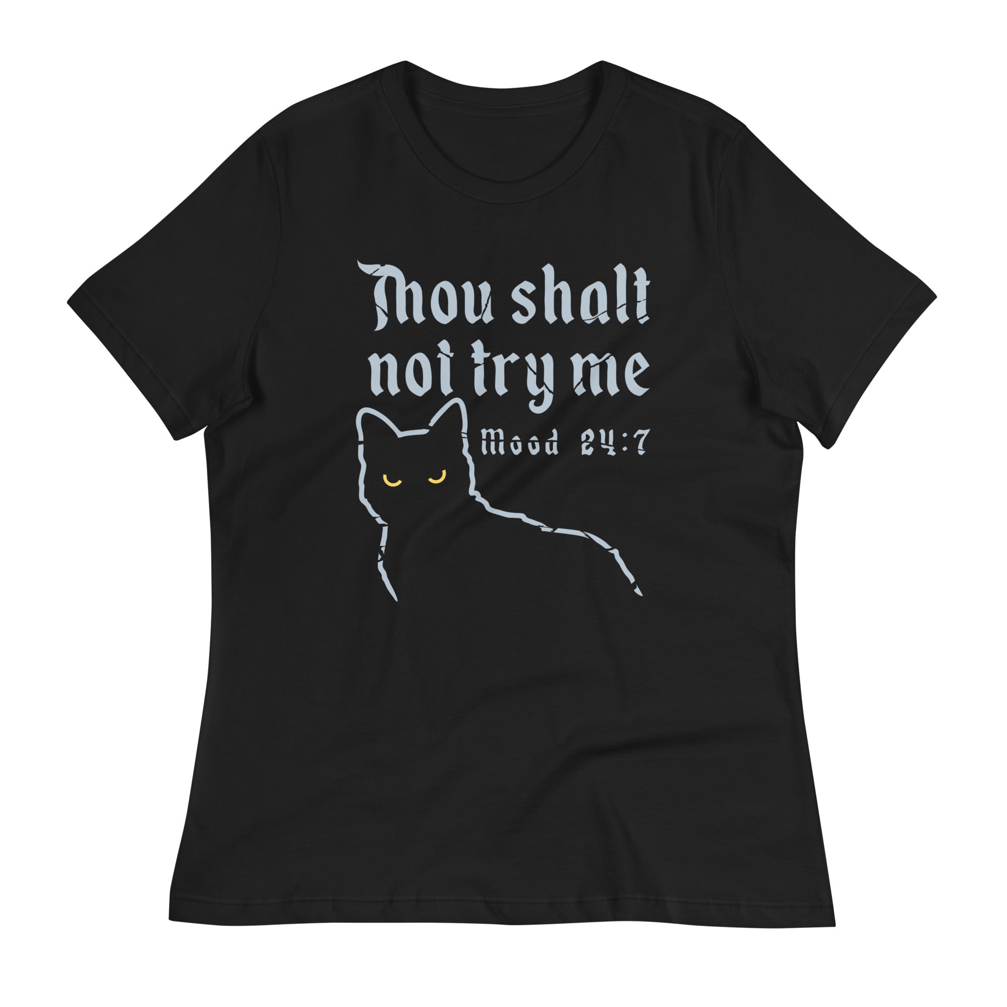 Thou Shalt Not Try Me Women's Signature Tee Hoodie, Sweatshirt | PureTeeCo.com (Image 1)