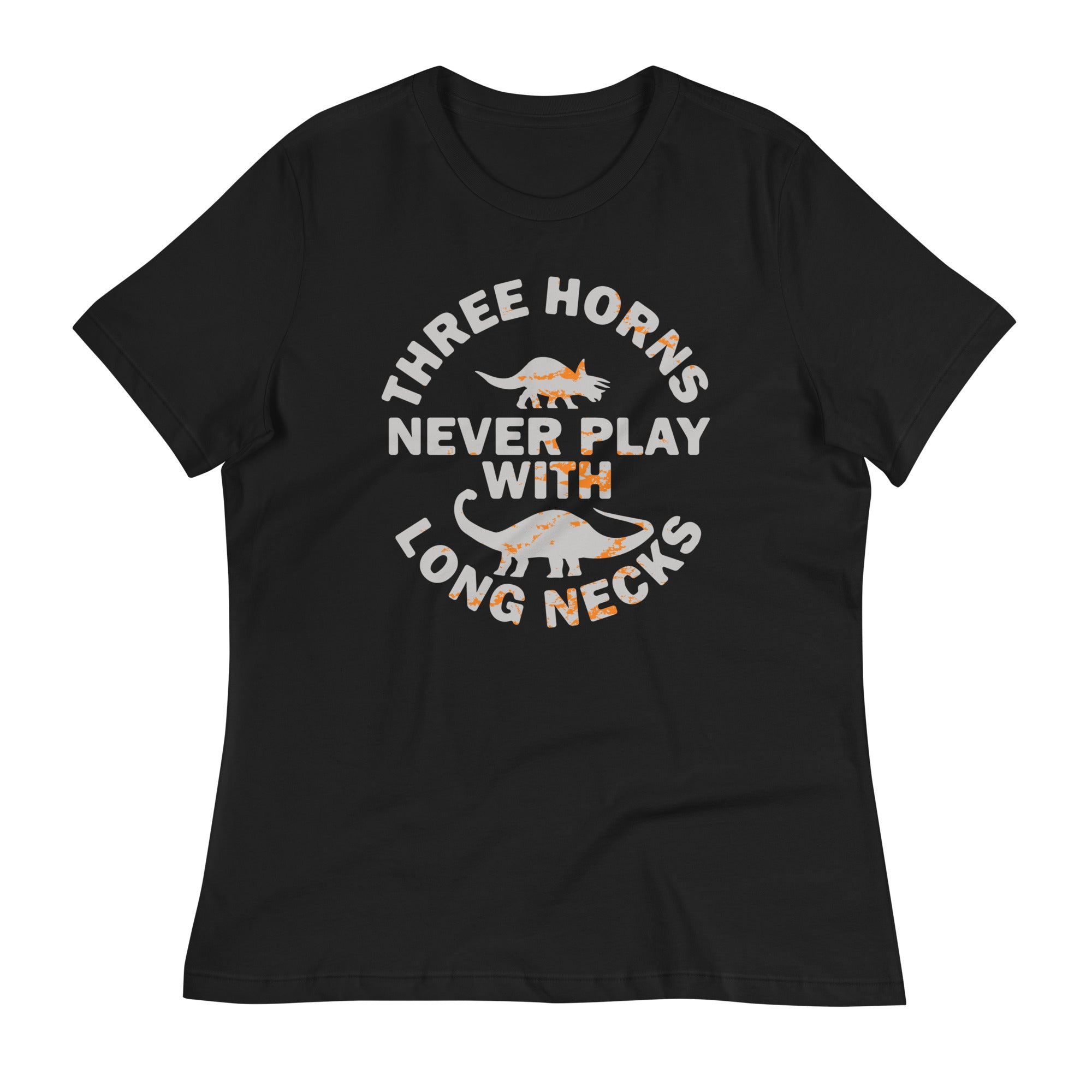 Three Horns Never Play With Long Necks Women's Signature Tee Hoodie, Sweatshirt | PureTeeCo.com (Image 1)