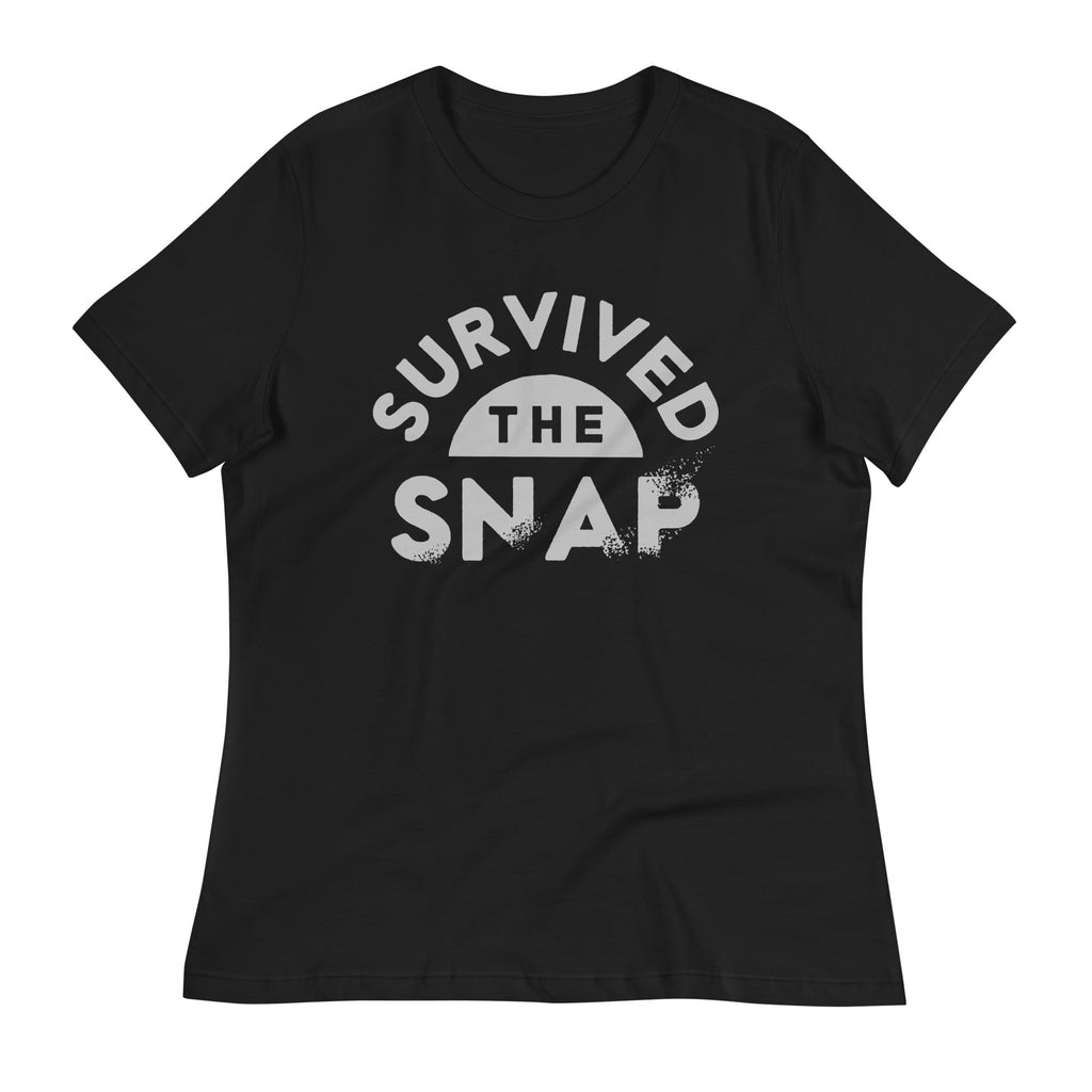 Survived The Snap Women's Signature Tee Hoodie, Sweatshirt | PureTeeCo.com (Image 1)
